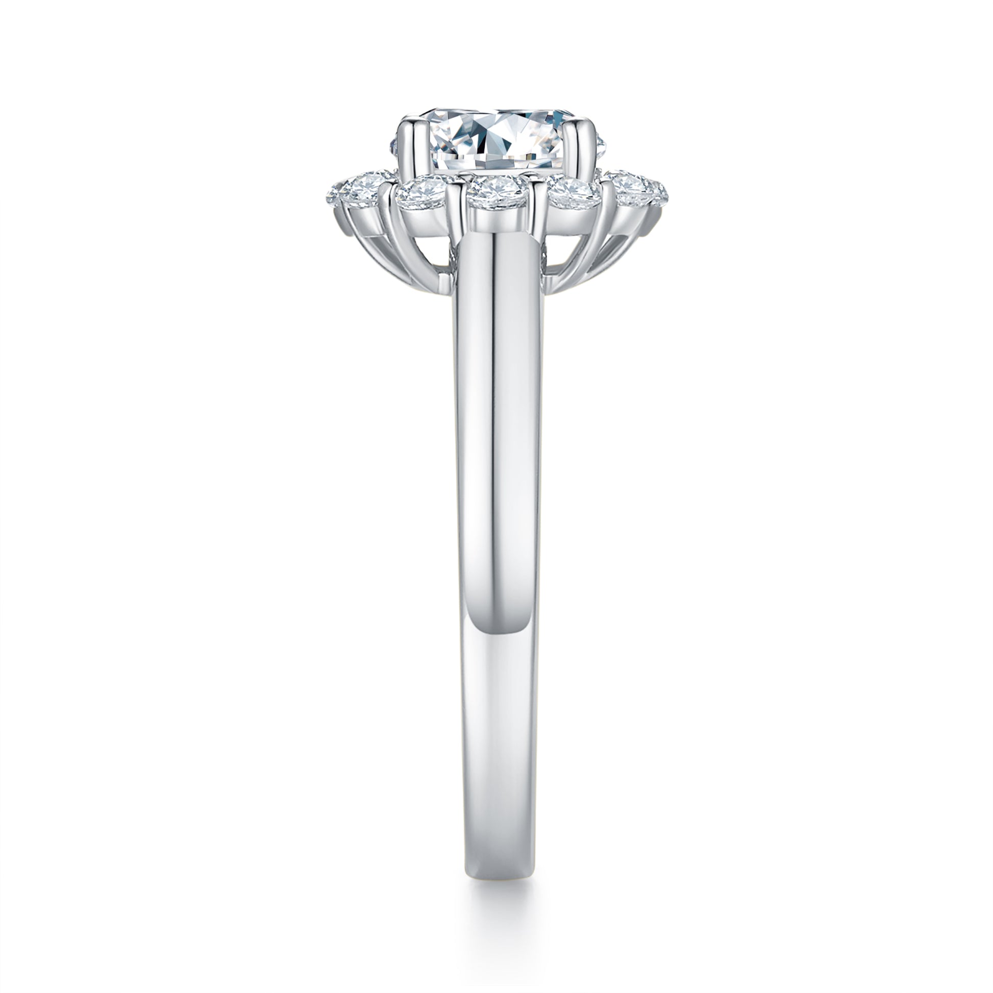 Golden Halo Preset 1ct Diamond Ring