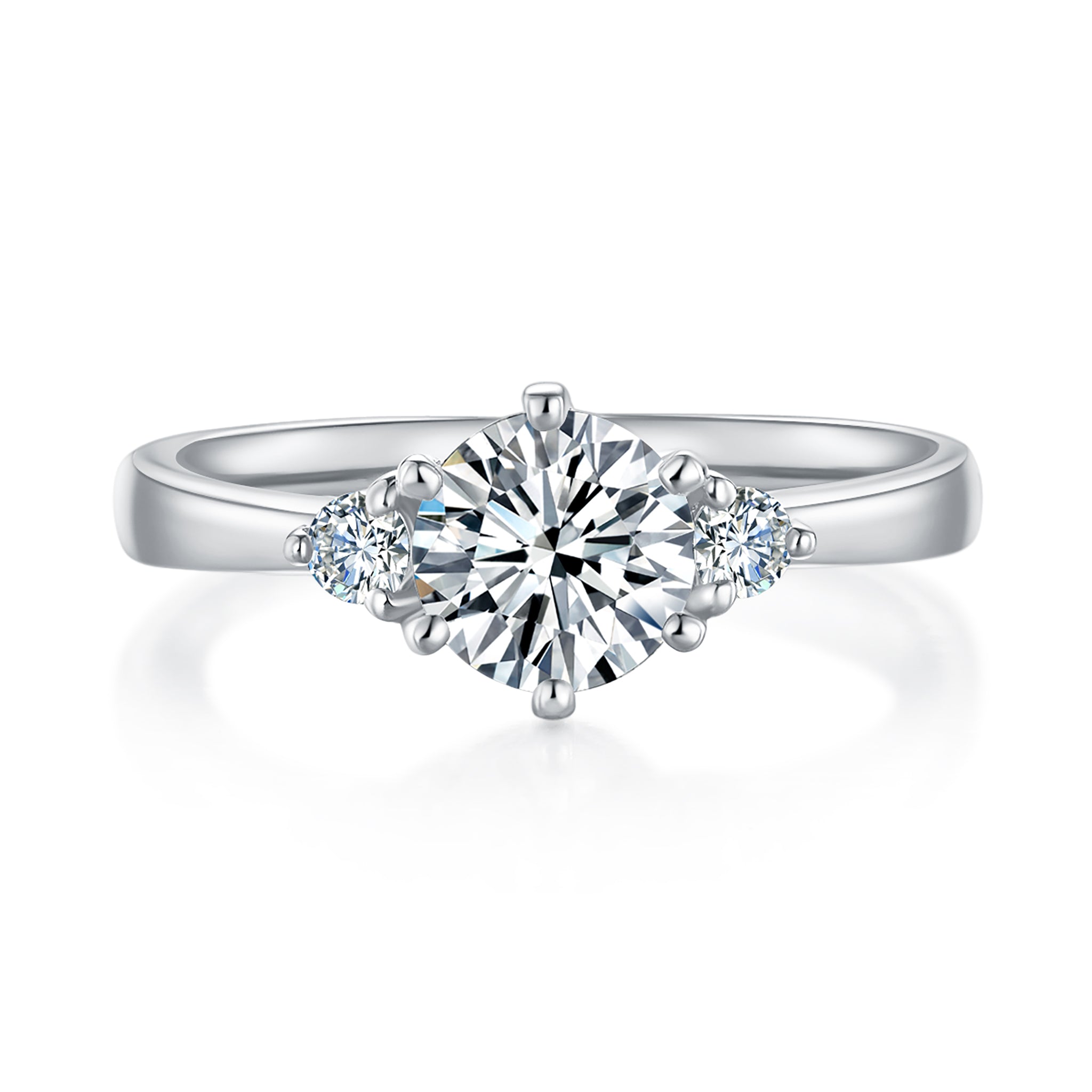 Alecia Trilogy Preset 1ct Diamond Ring