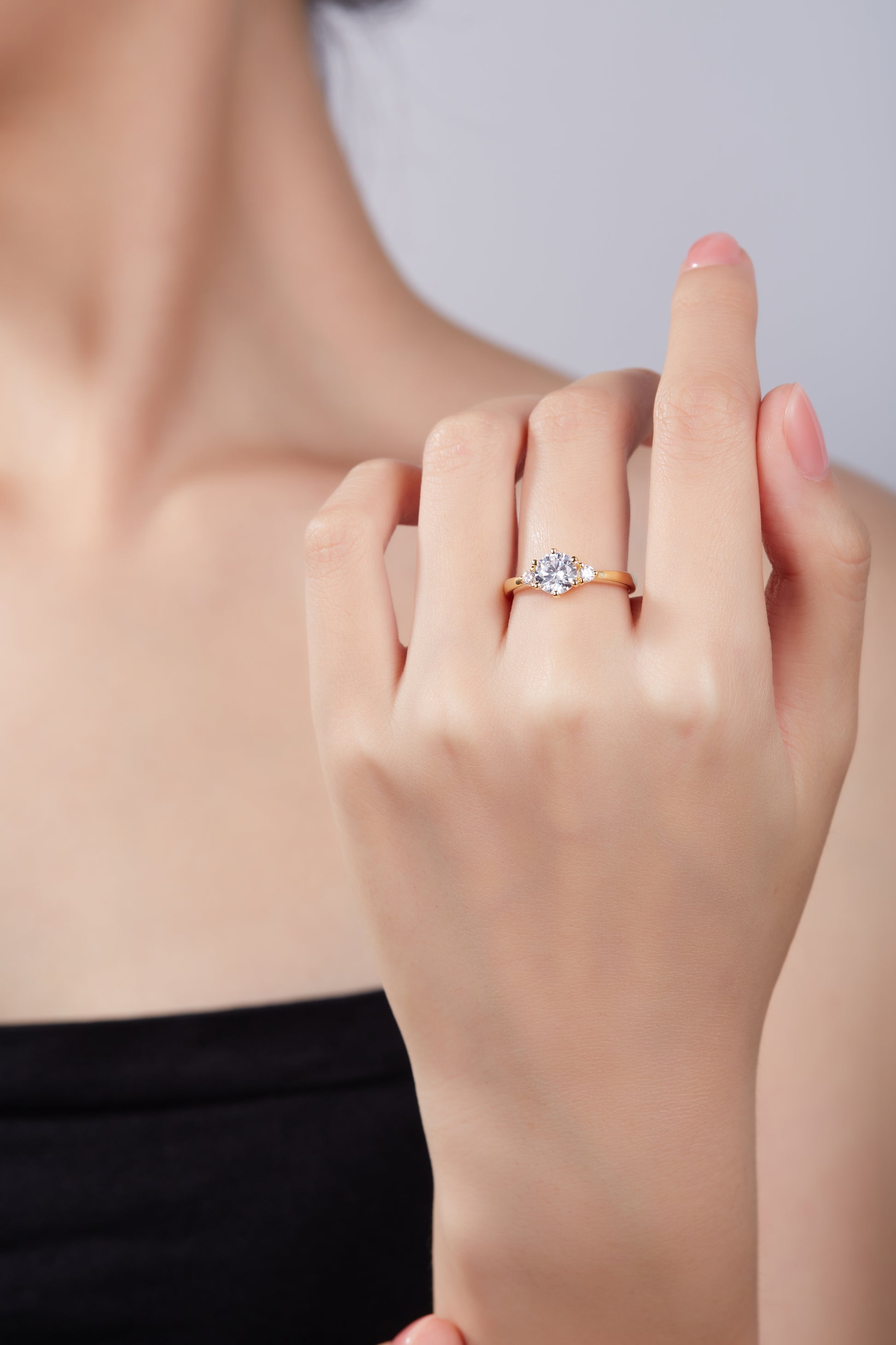 Alecia Trilogy Preset 1ct Diamond Ring