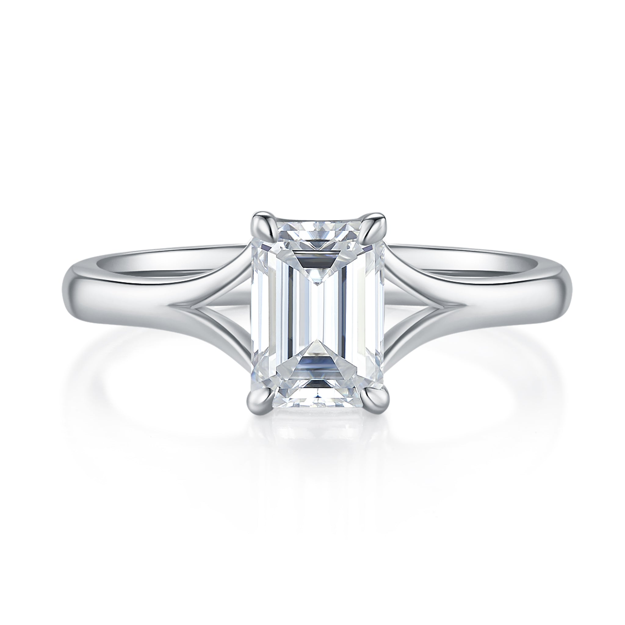 Carina Emerald Solitaire Preset 1ct Diamond Ring