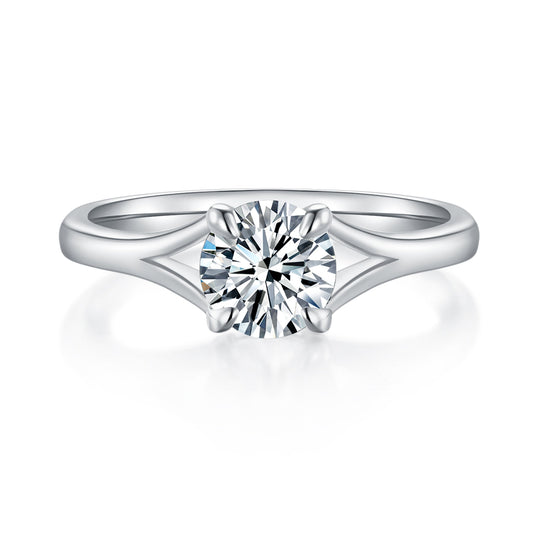 Carina Solitaire Diamond Ring With 4.01 Ct. Round Shape Lab Grown Diamond (Certificate No: 620435835) - Precious Lab