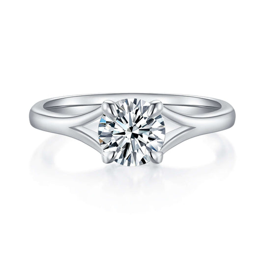 Carina Solitaire Diamond Ring With 1.05 Ct. Round Shape Lab Grown Diamond (Certificate No: 711502414) - Precious Lab