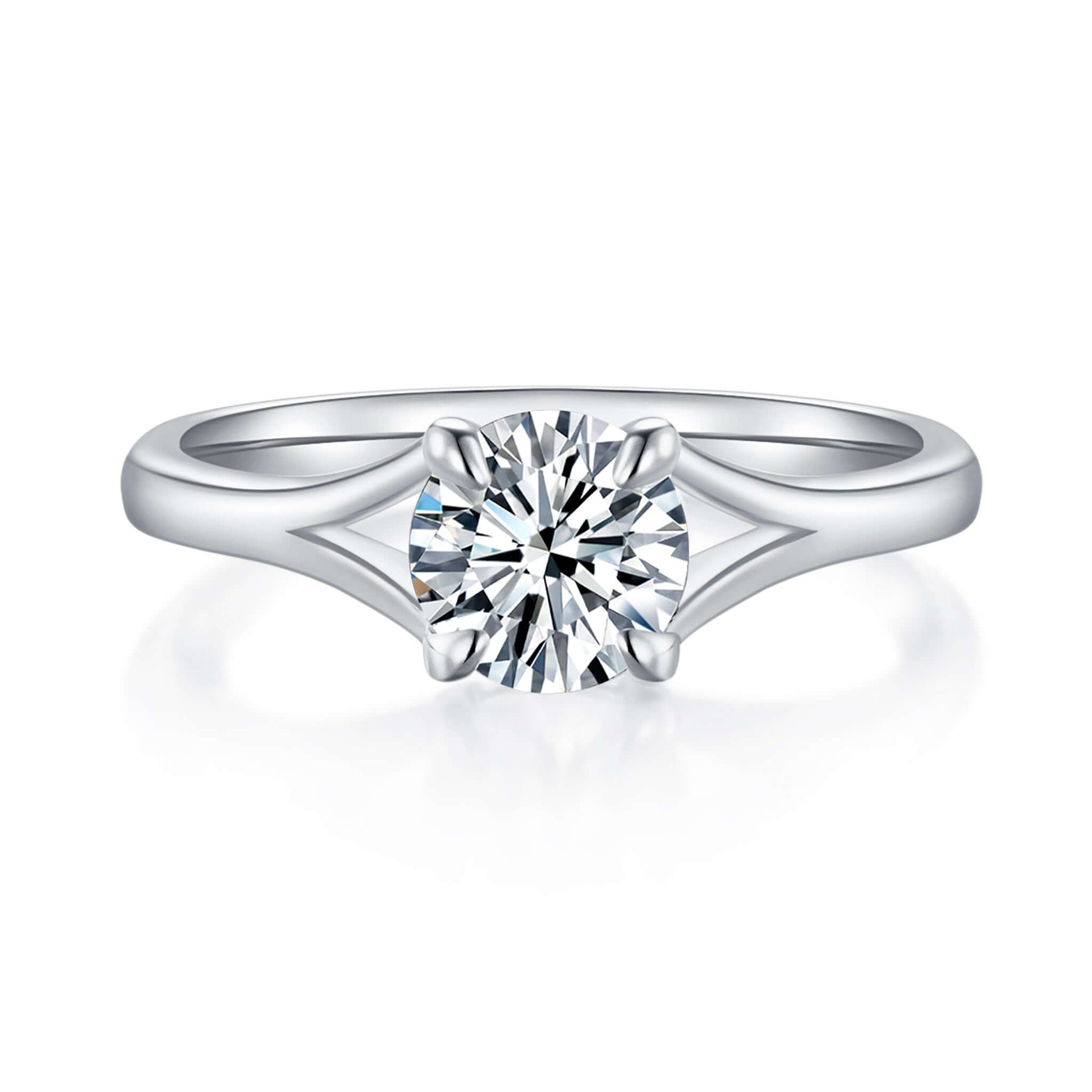 Carina Solitaire Diamond Ring With 4.0 Ct. Round Shape Lab Grown Diamond