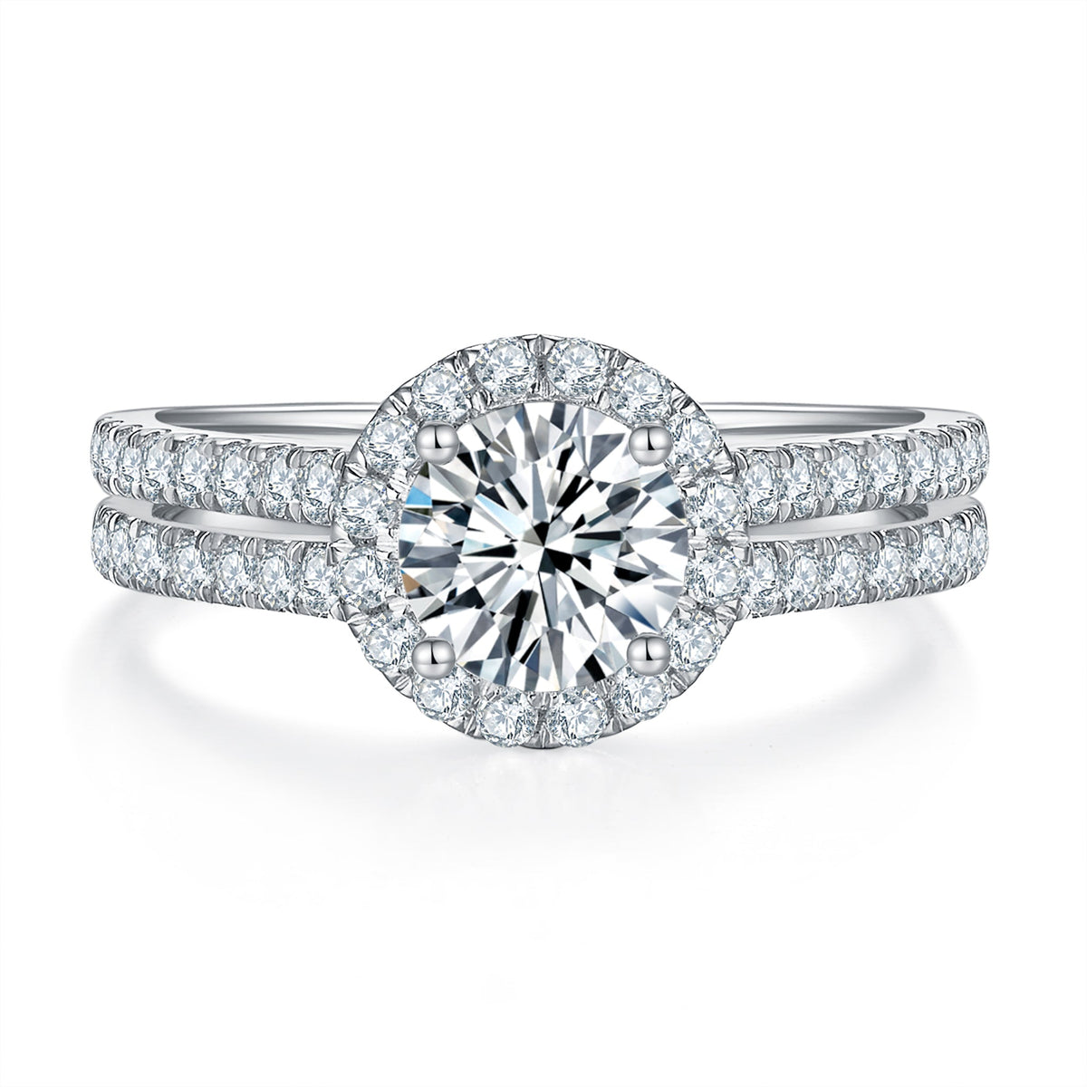 Celestia Halo Diamond Ring With 1.99 Ct. Round Shape Lab Grown Diamond
