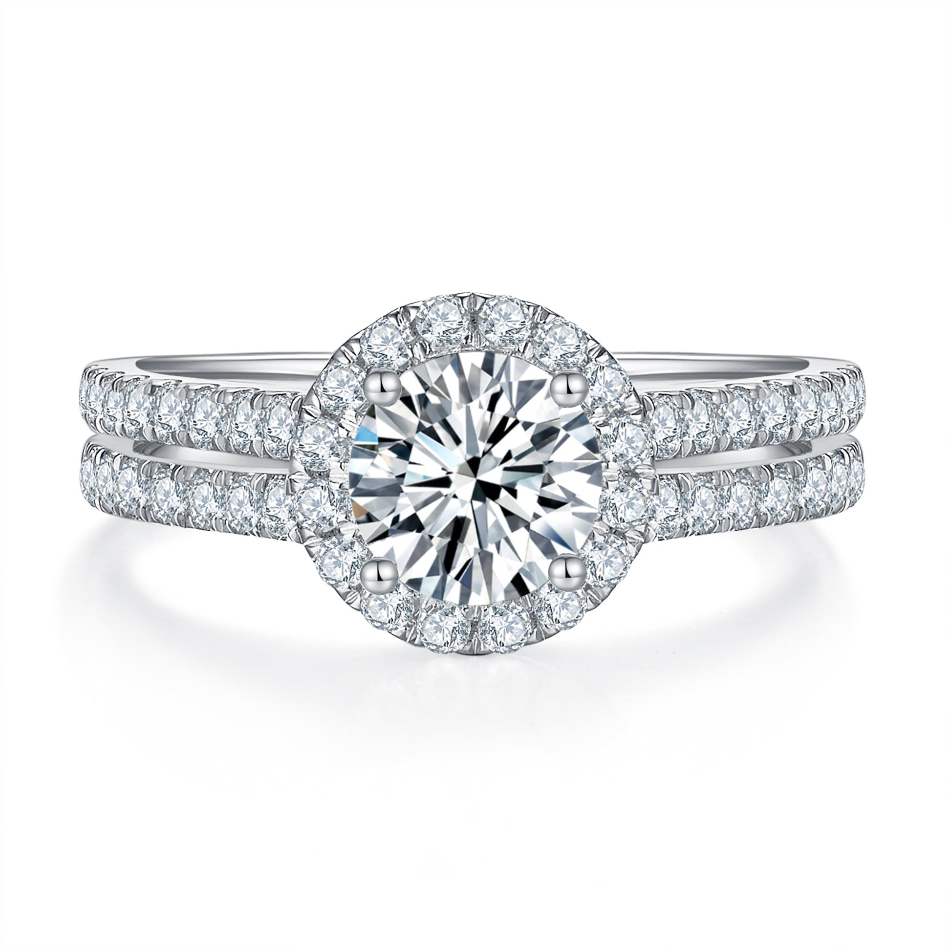 Celestia Halo Diamond Ring With 1.55 Ct. Round Shape Lab Grown Diamond