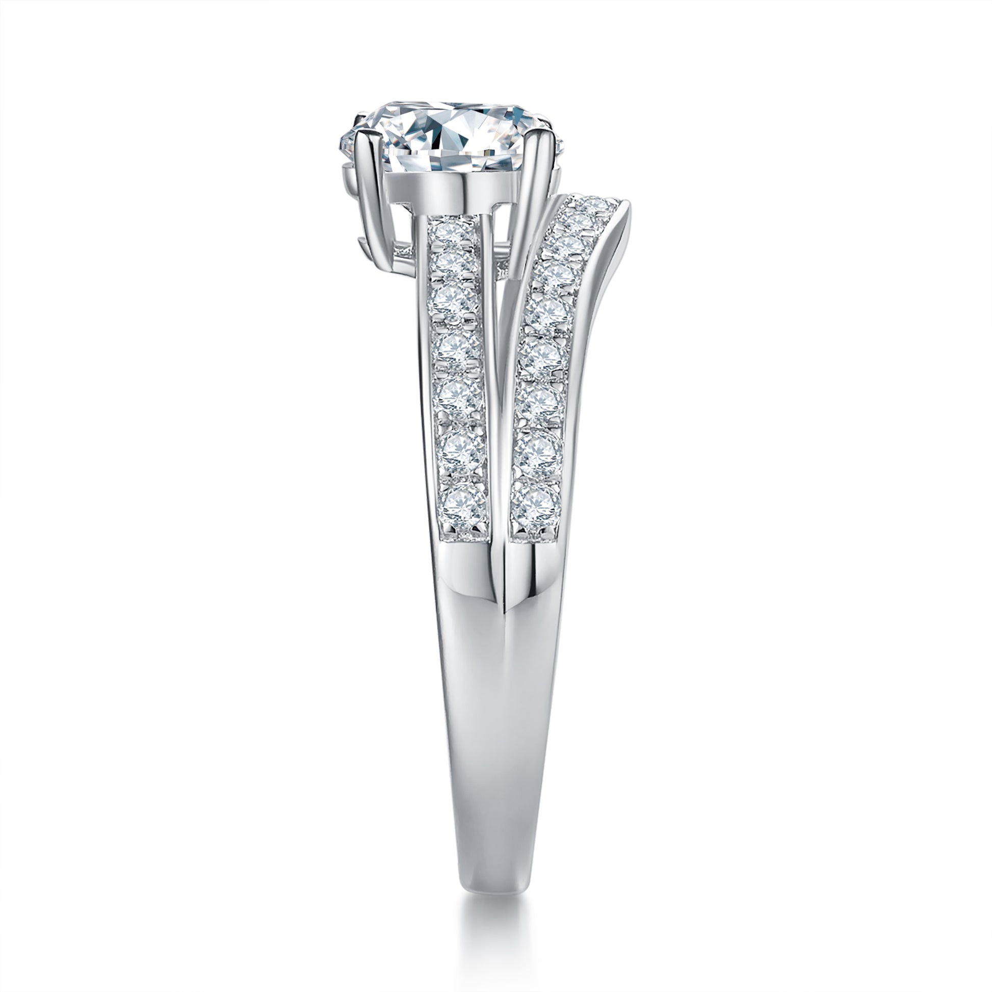 Stack Pave 1ct Preset Diamond Ring