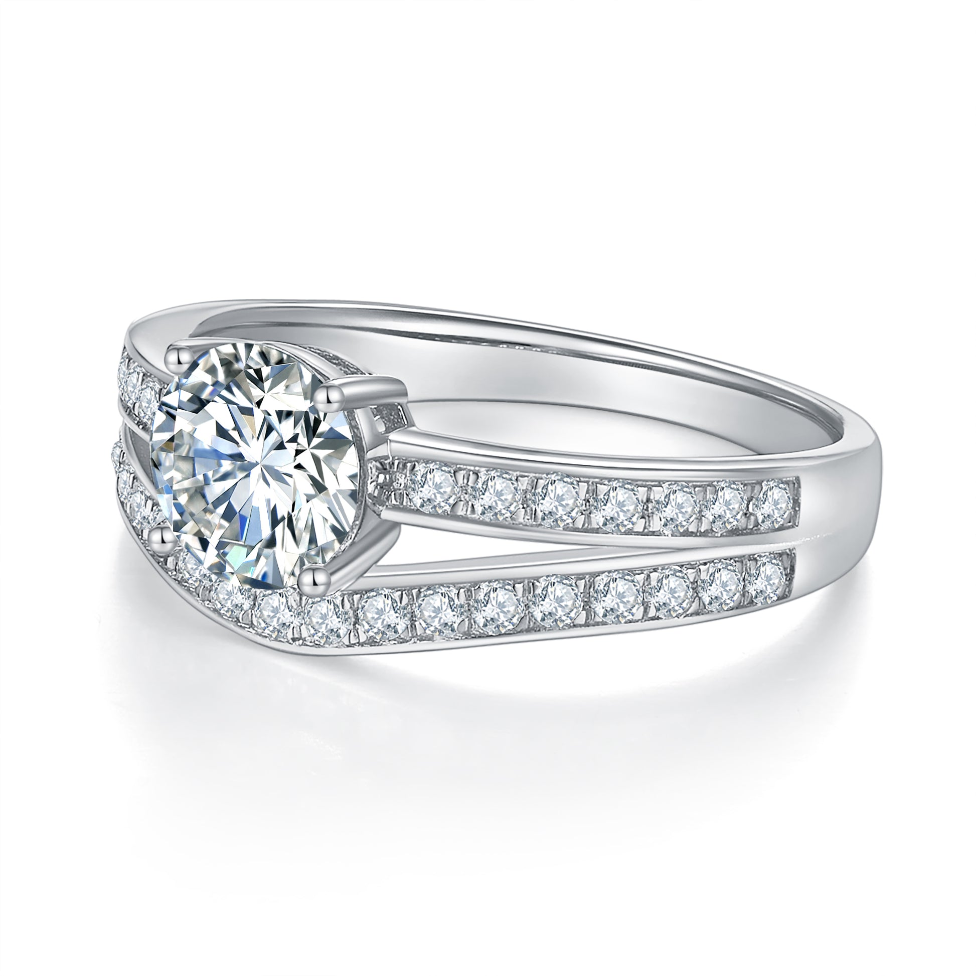Stack Pave 1ct Preset Diamond Ring