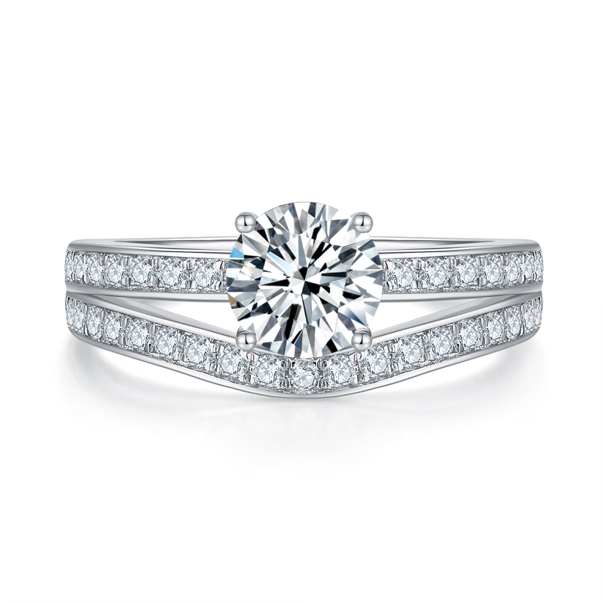 Stack Pave 1ct Preset Diamond Ring
