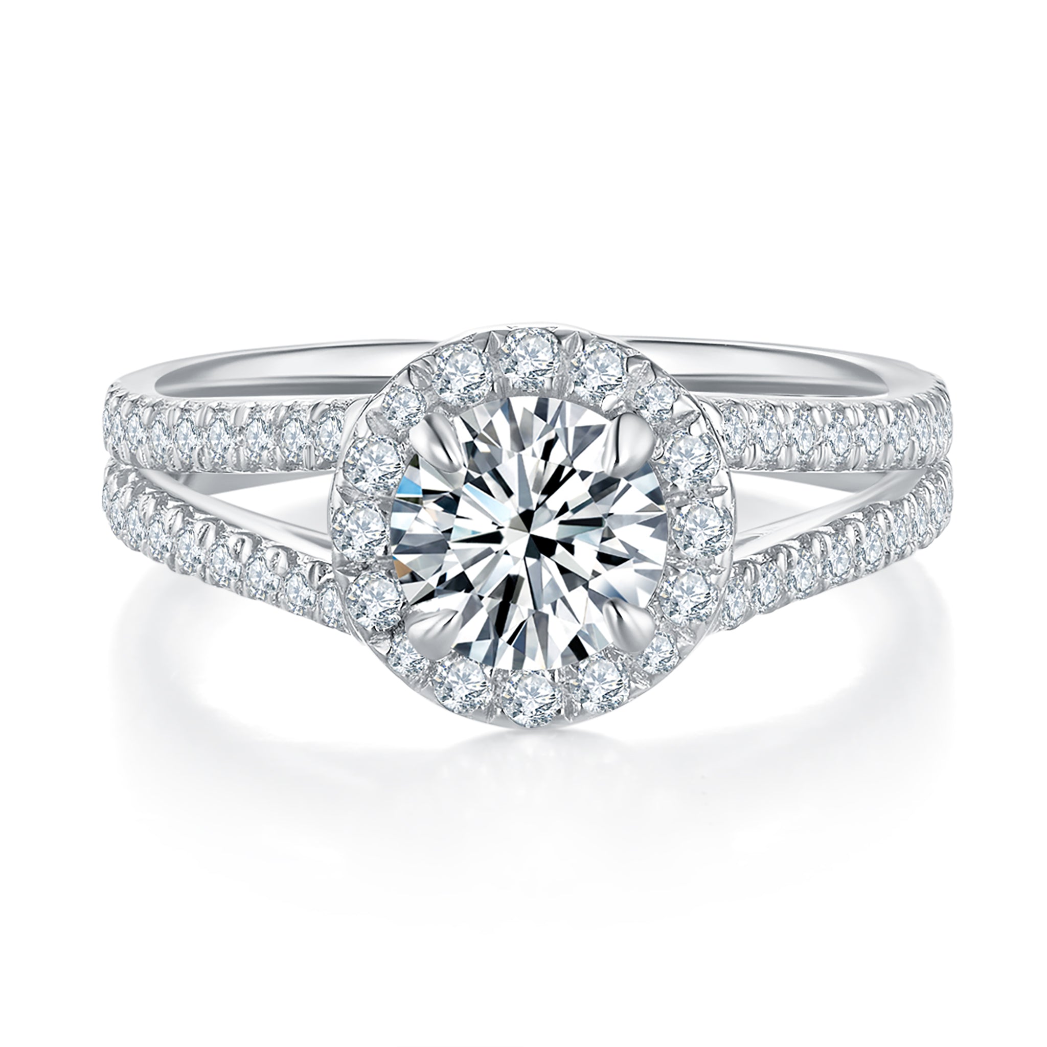 Angelina Halo Preset 1ct Diamond Ring