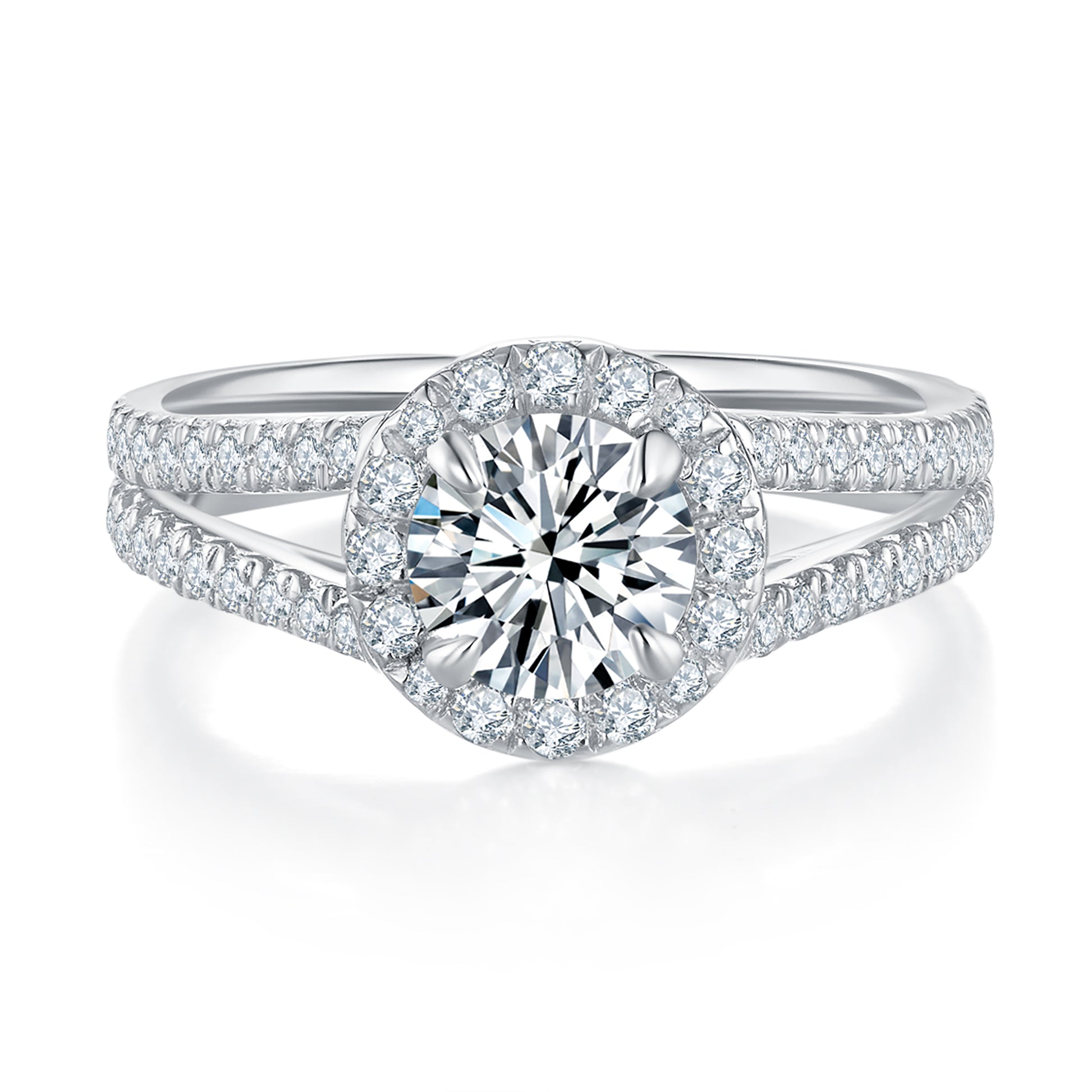 Angelina Halo Preset 1ct Diamond Ring