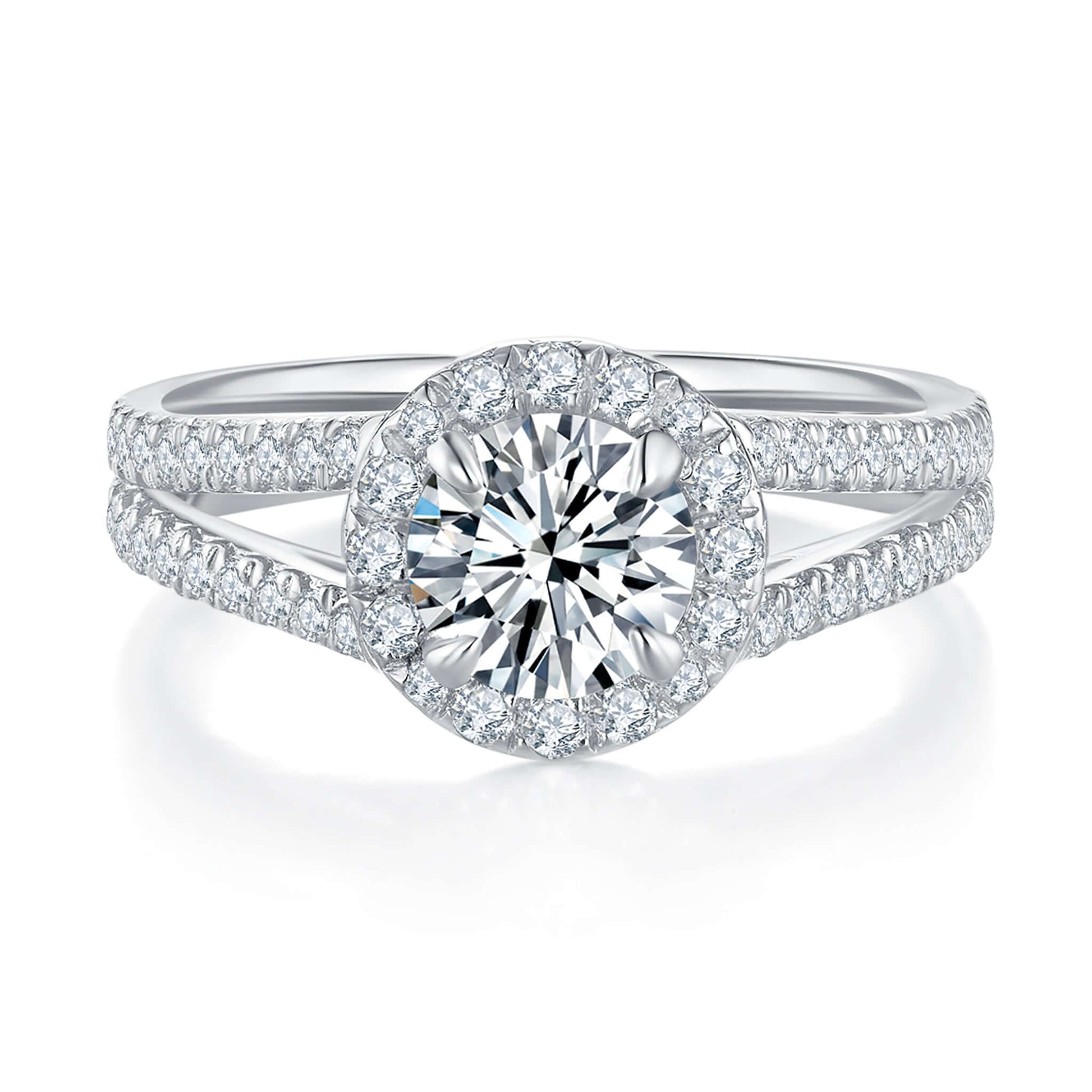 Angelina Halo Diamond Ring With 2.4 Ct. Princess Shape Lab Grown Diamond