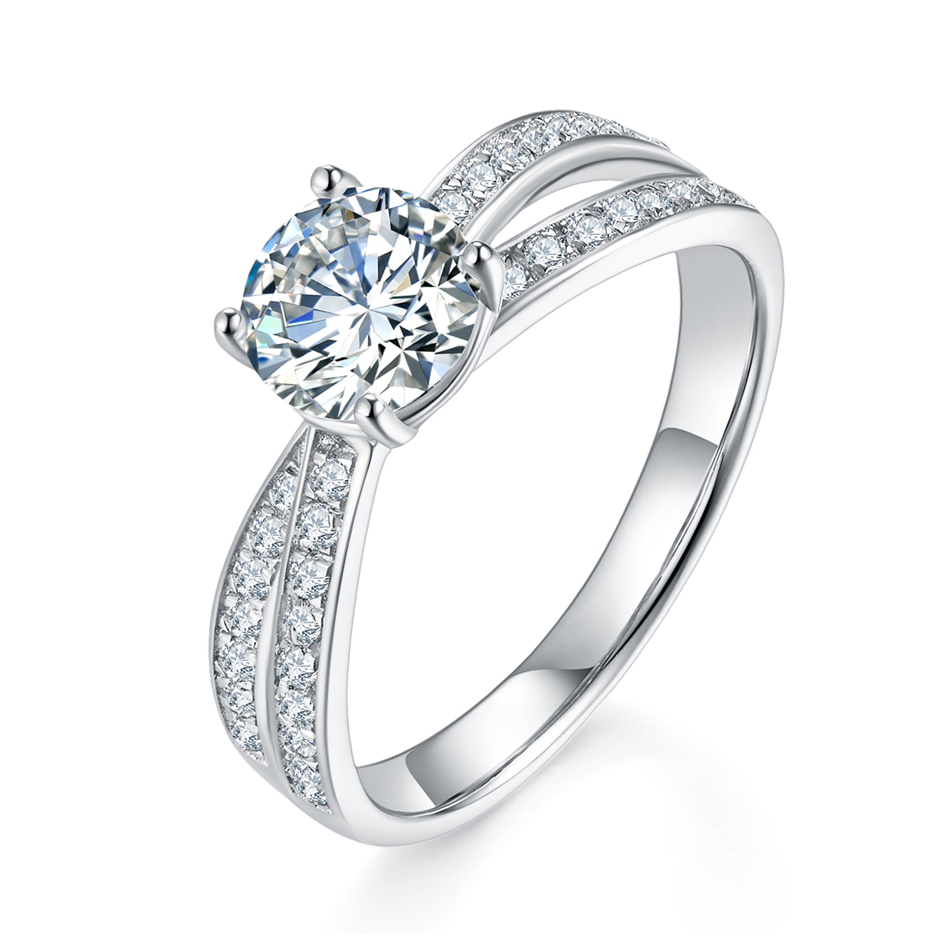 Amelie Pave Preset 1ct Diamond Ring