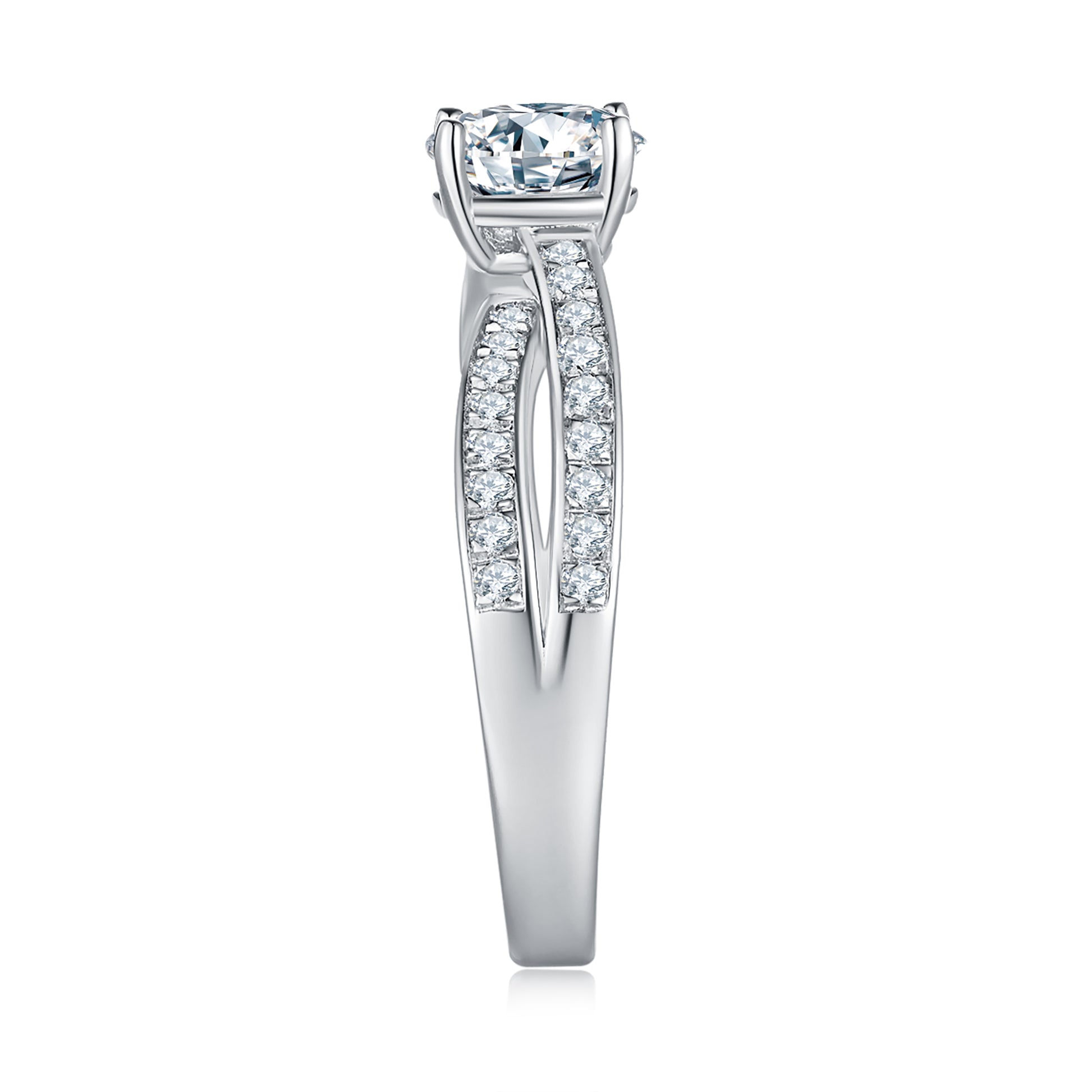 Amelie Pave Preset 1ct Diamond Ring