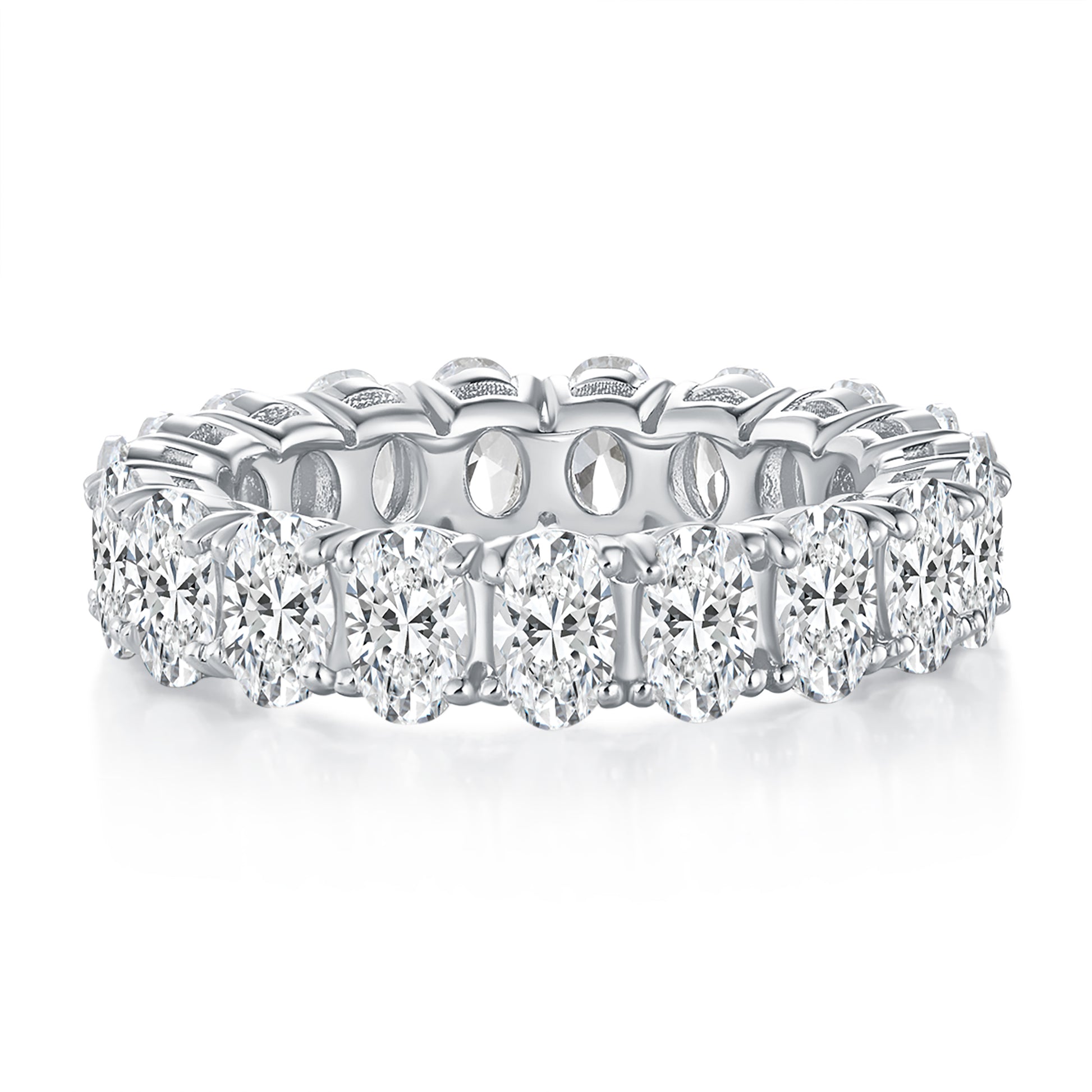 Oval Diamond Eternity Band