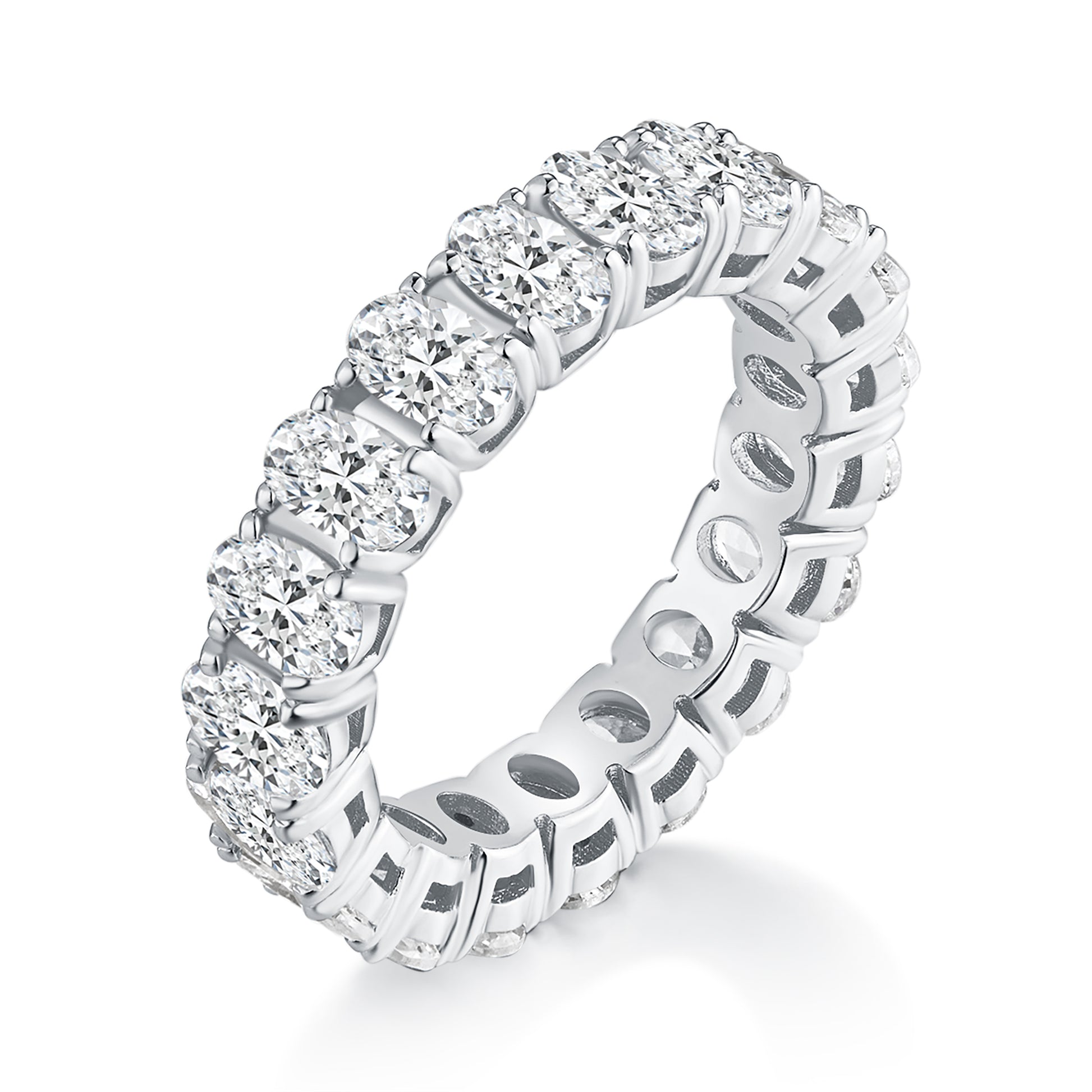 Oval Diamond Eternity Band