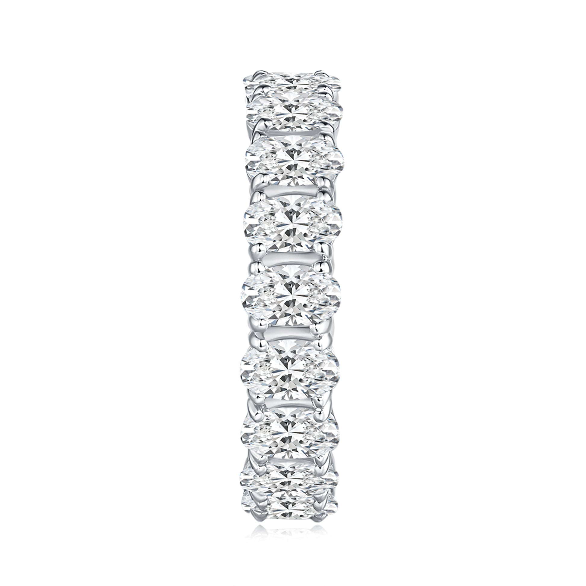 Oval Diamond Eternity Band