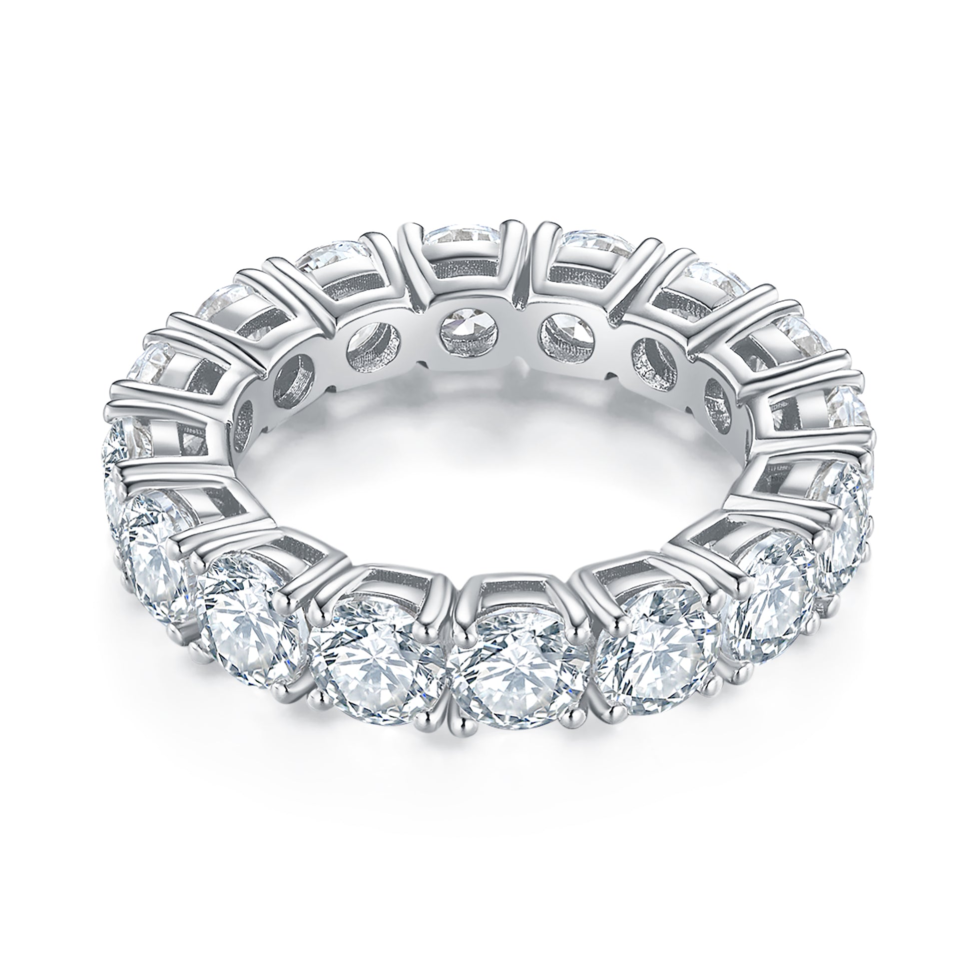 Round Diamond Eternity Band