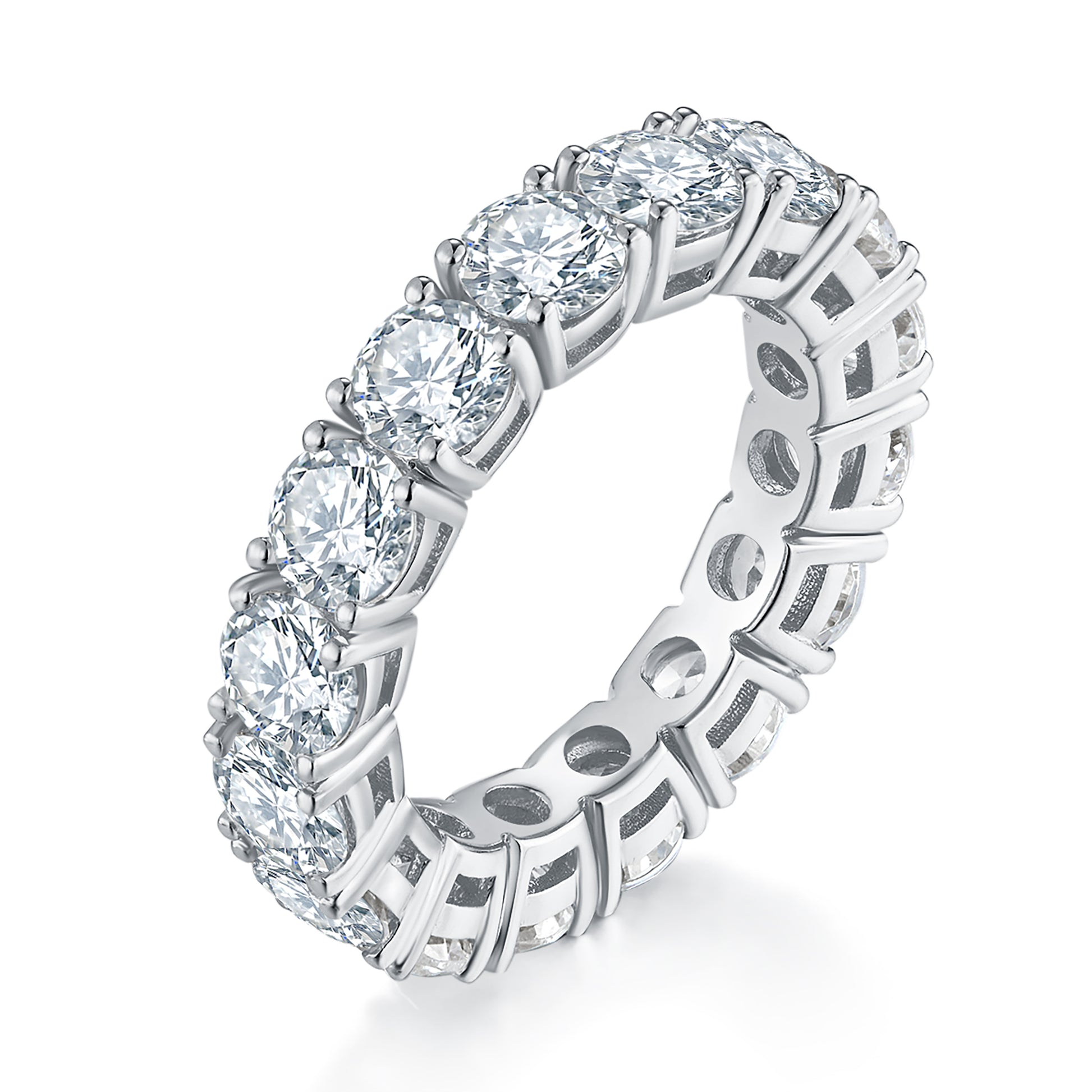 Round Diamond Eternity Band