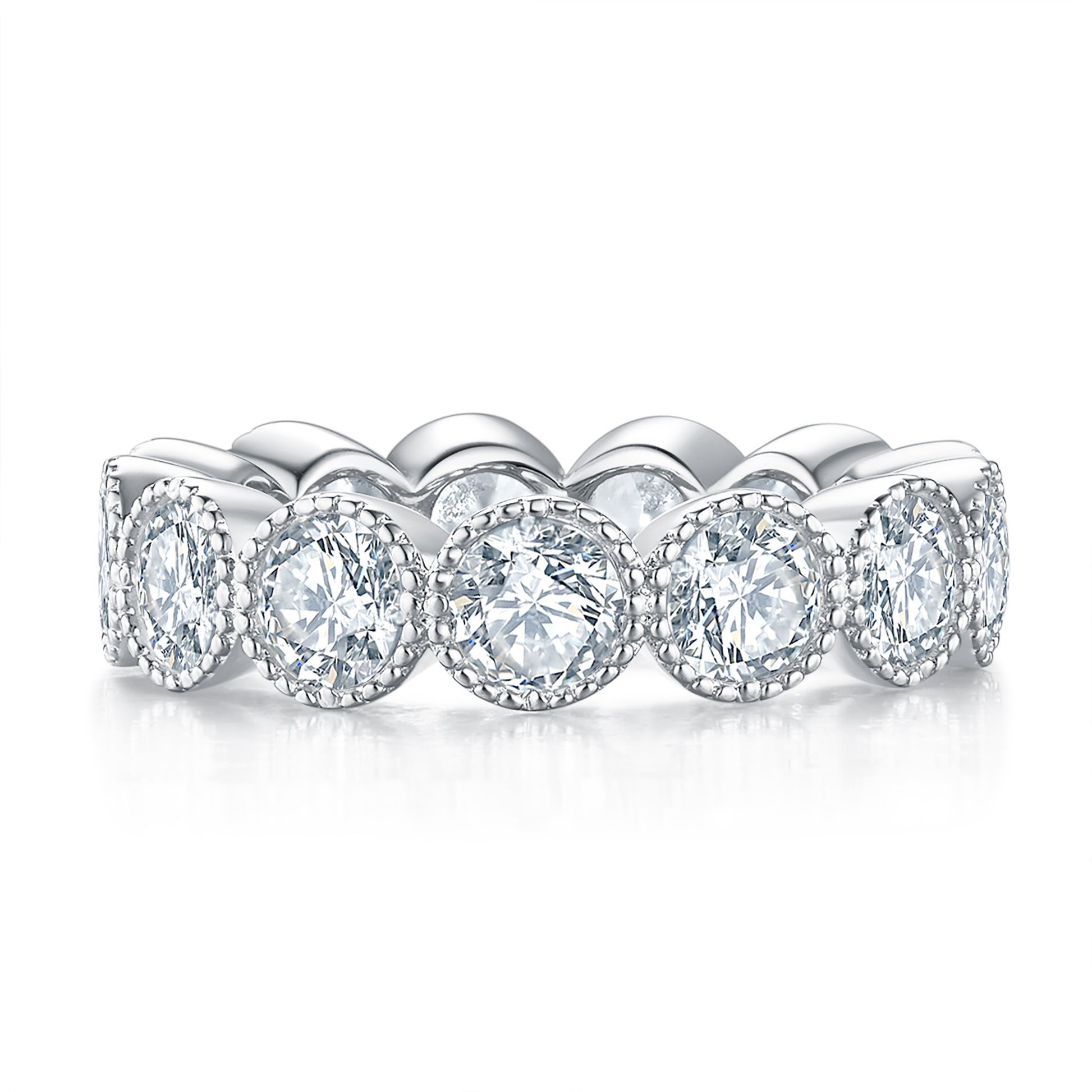 Round Diamond Eternity Band