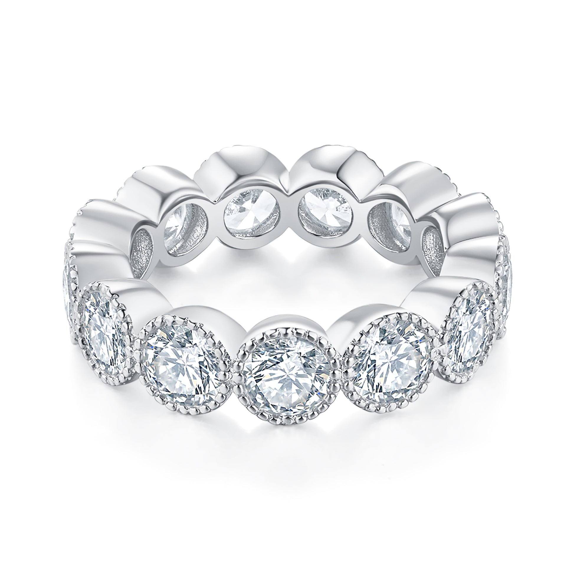 Round Diamond Eternity Band
