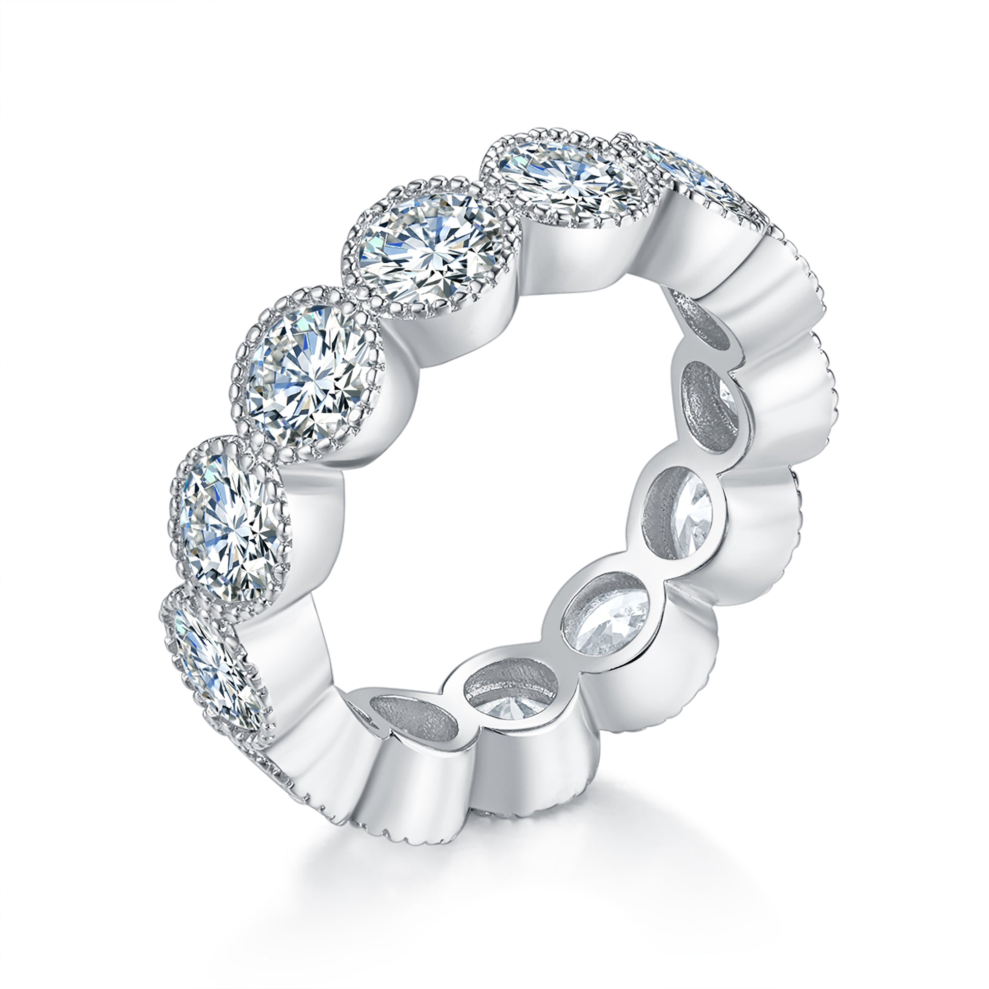 Round Diamond Eternity Band