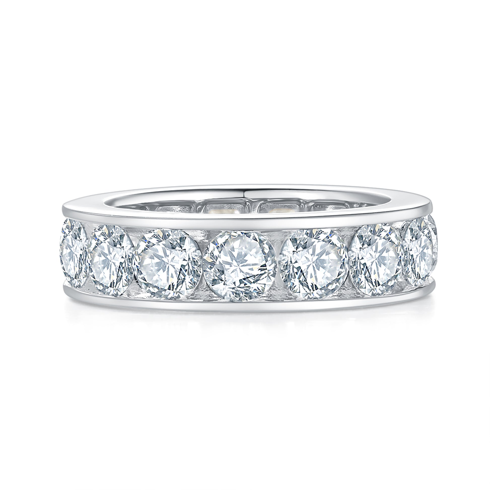 Round Diamond Eternity Band