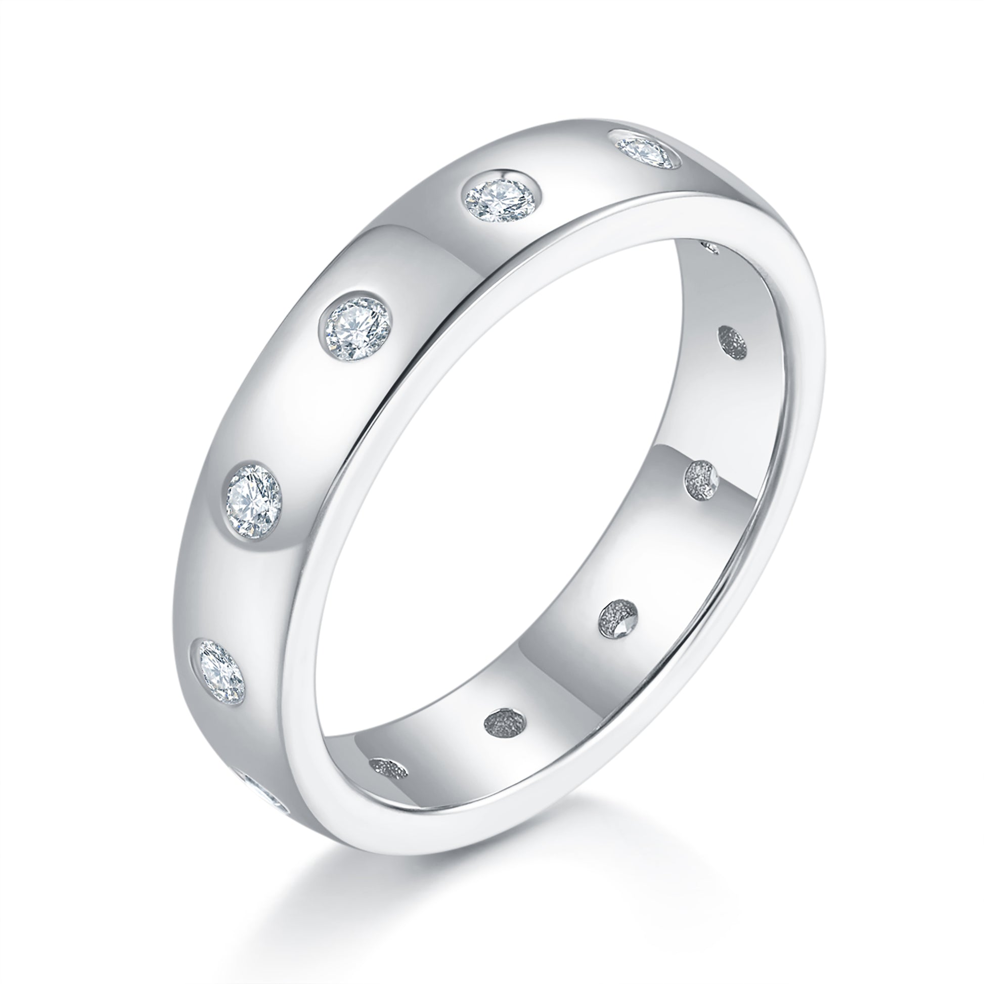 Star Diamond Eternity Band