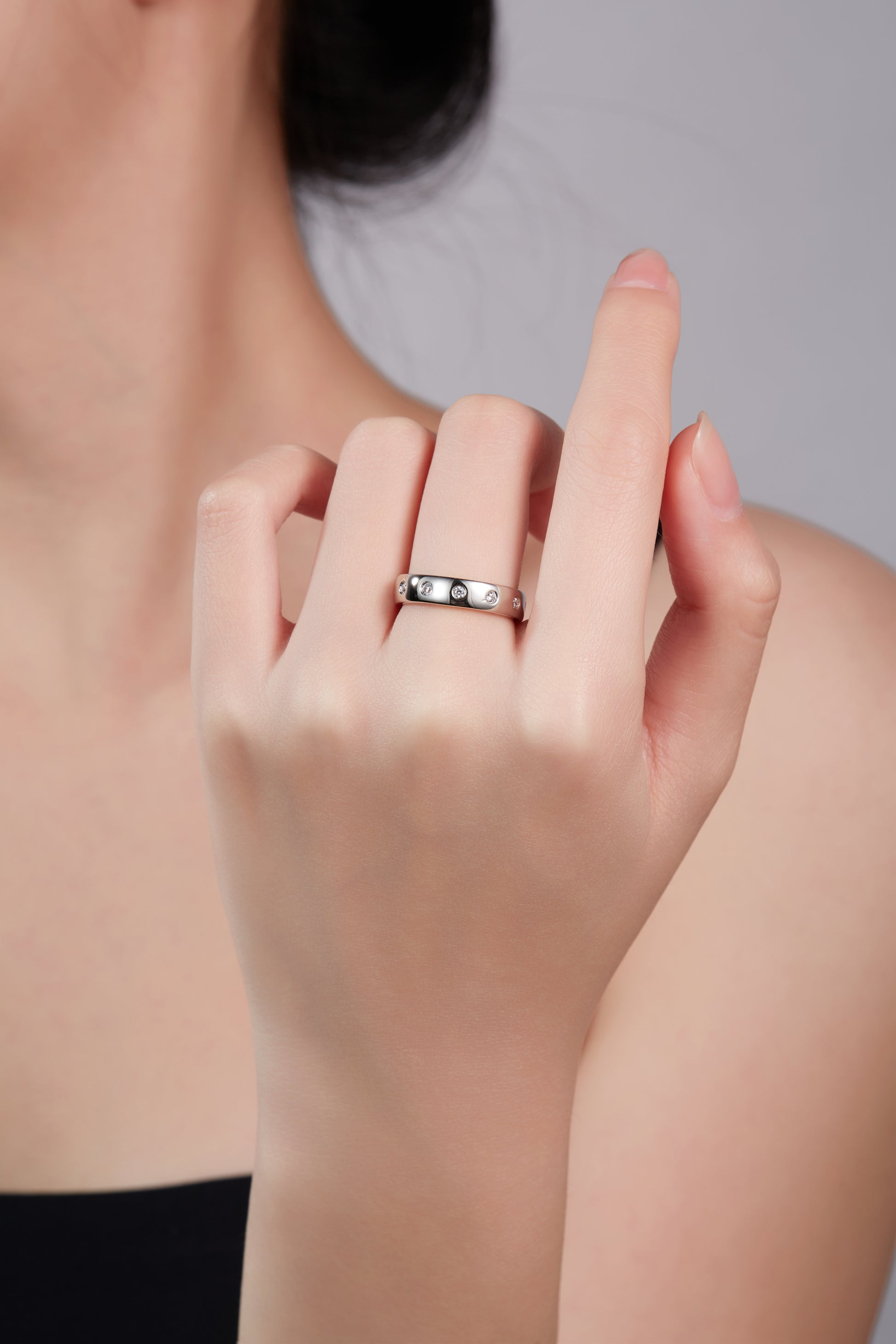 Star Diamond Eternity Band