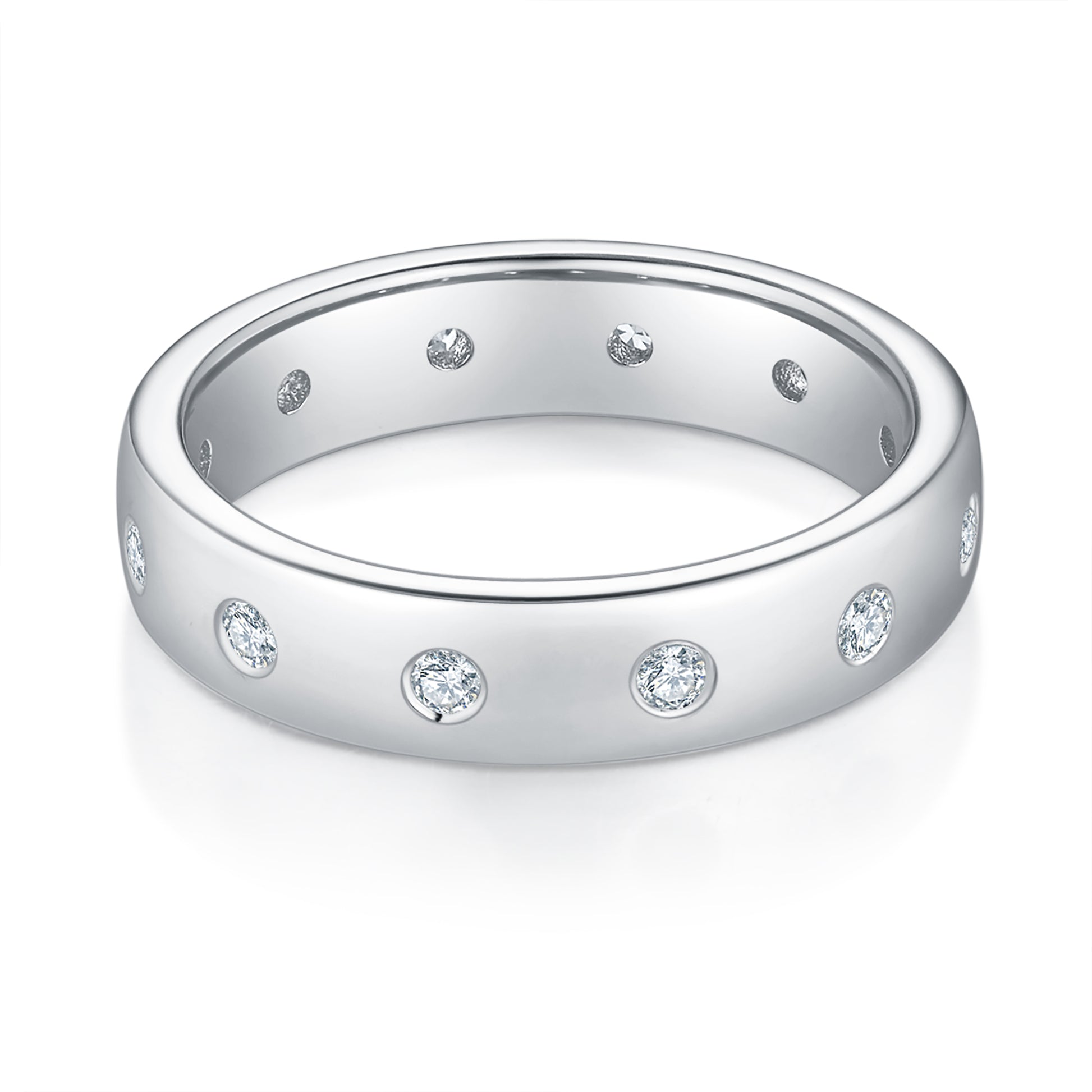 Star Diamond Eternity Band