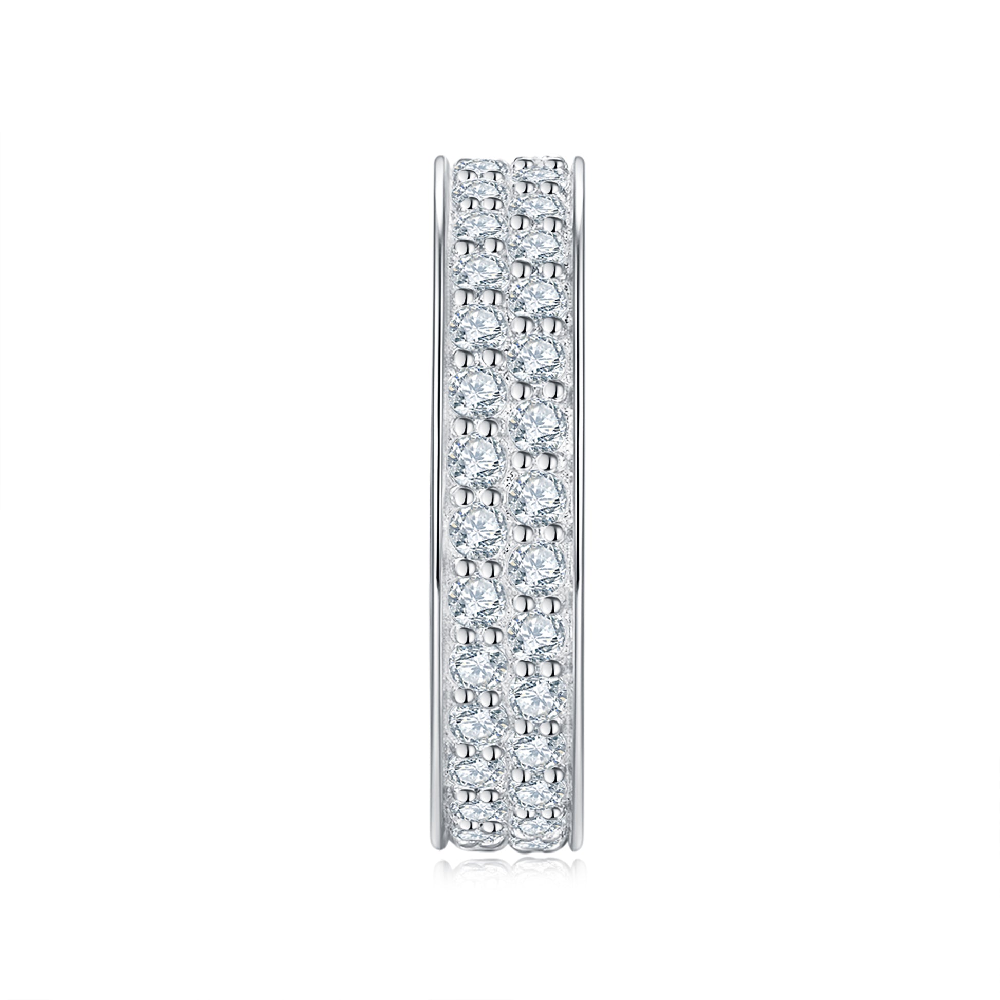 Double Diamond Eternity Band