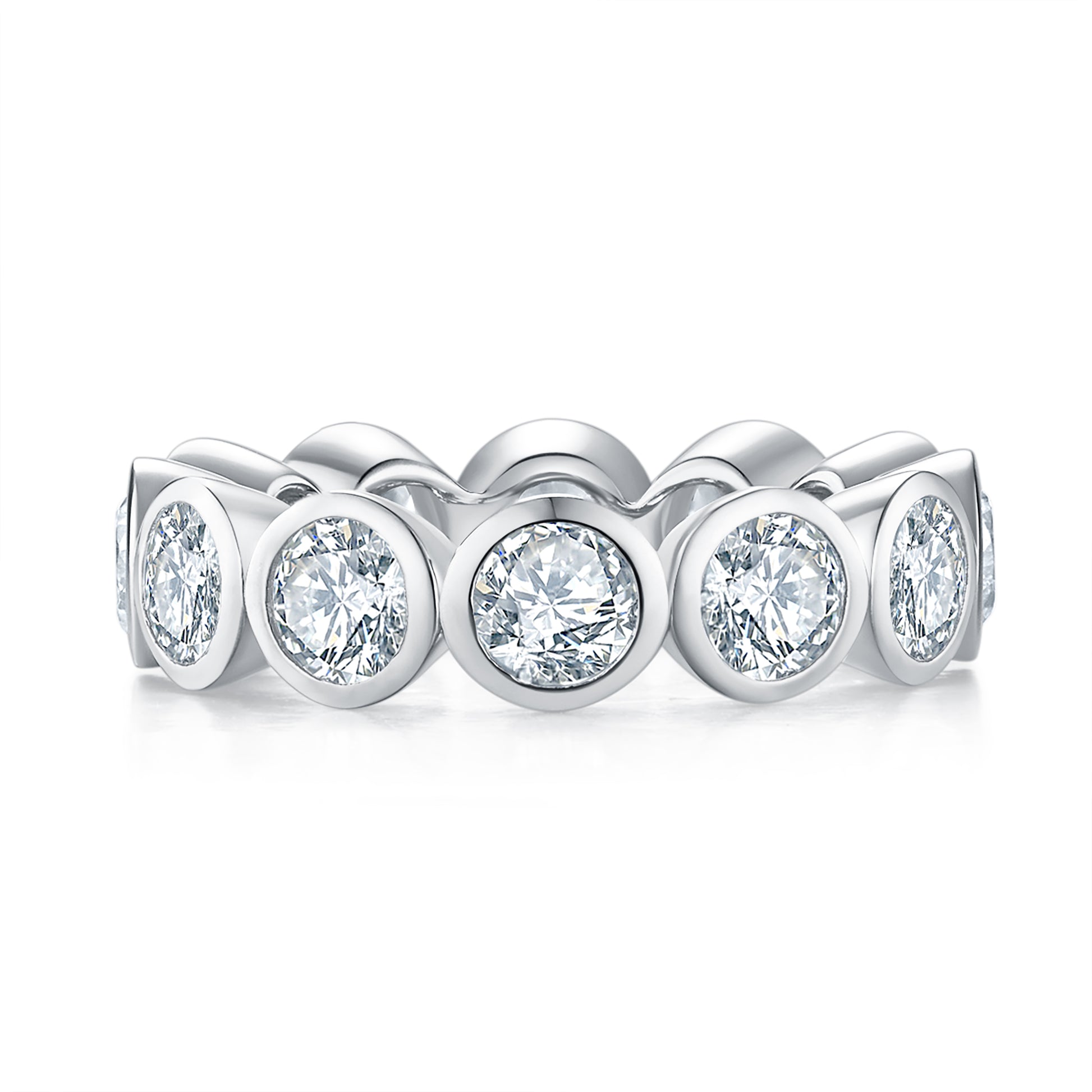 Single Diamond Eternity Band
