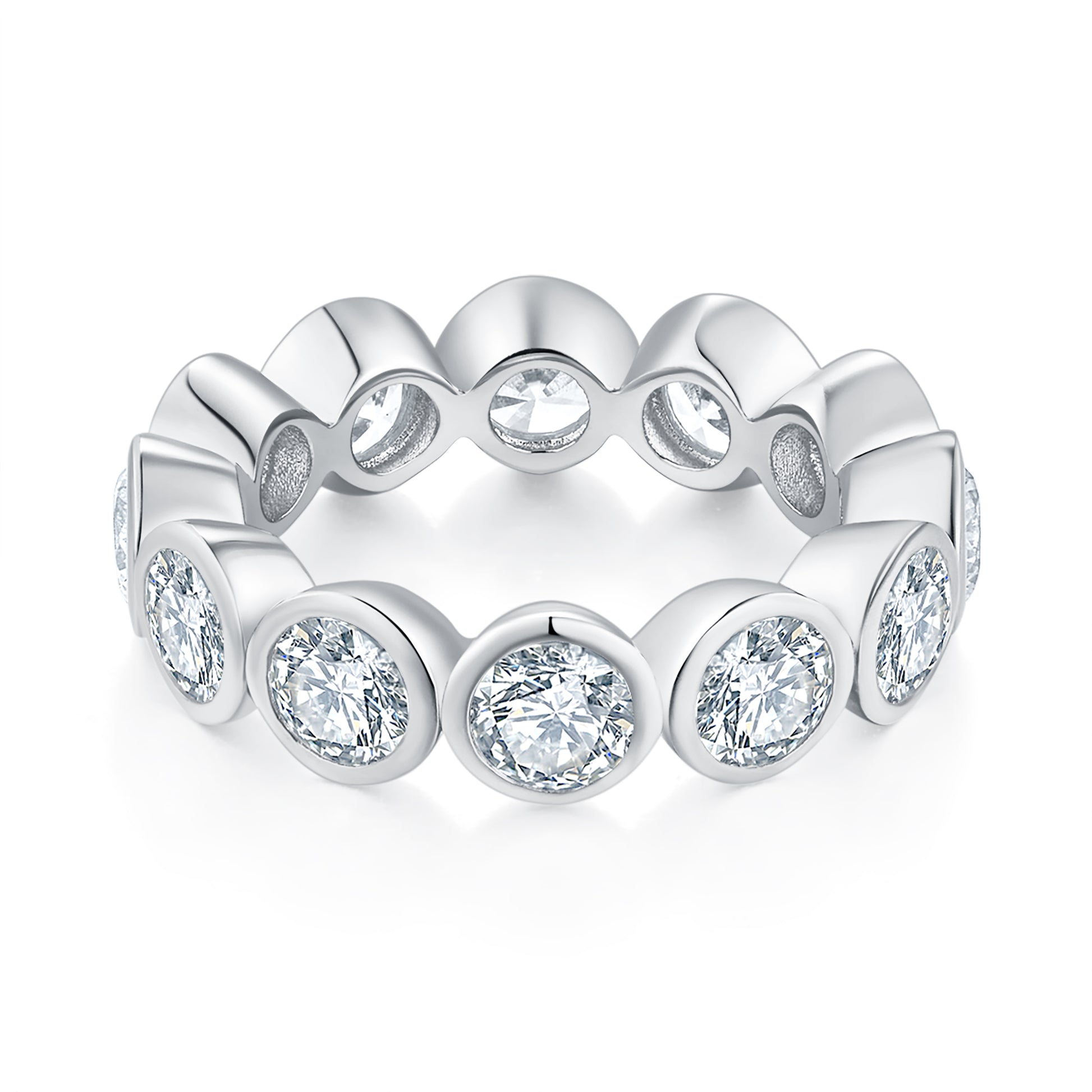 Single Diamond Eternity Band