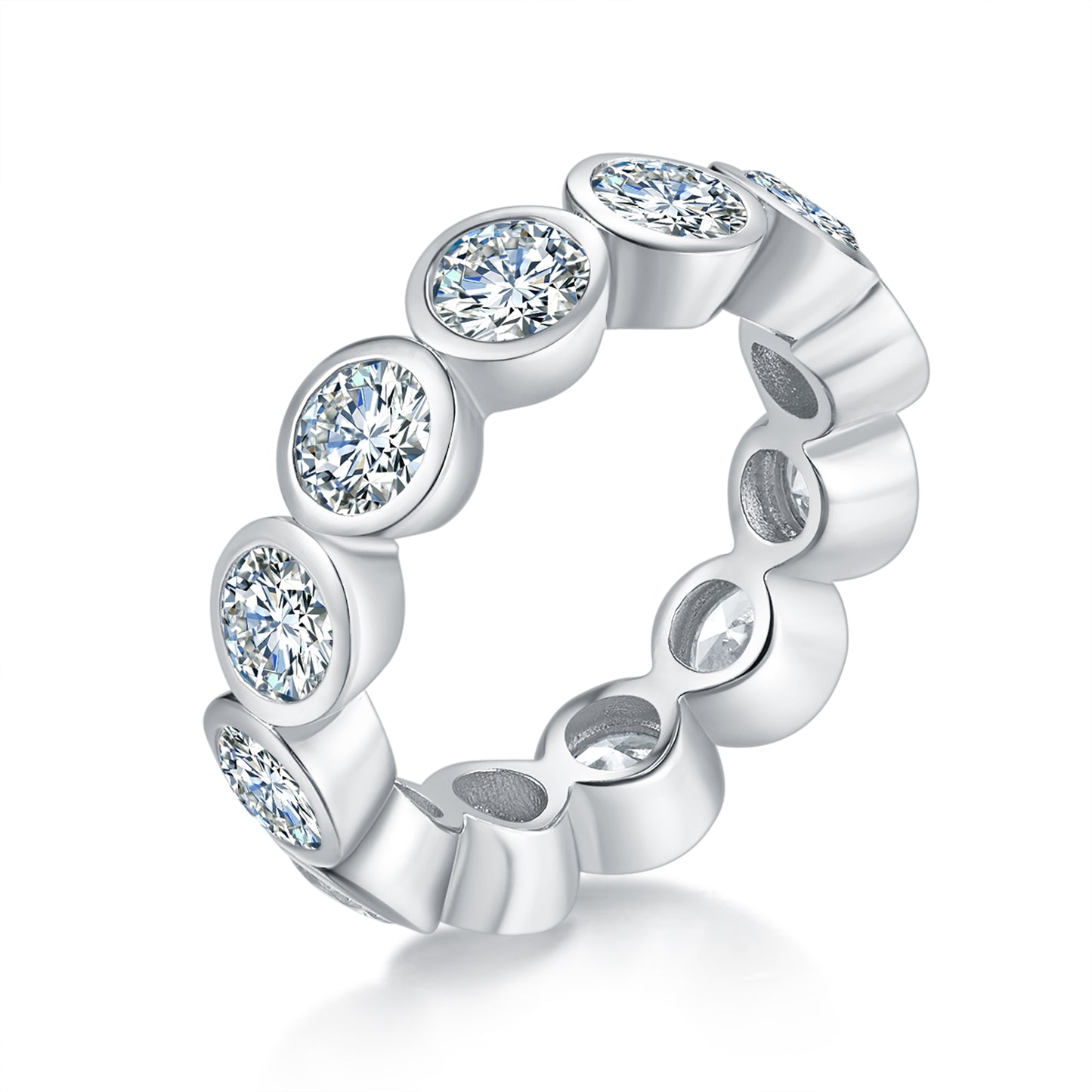 Single Diamond Eternity Band