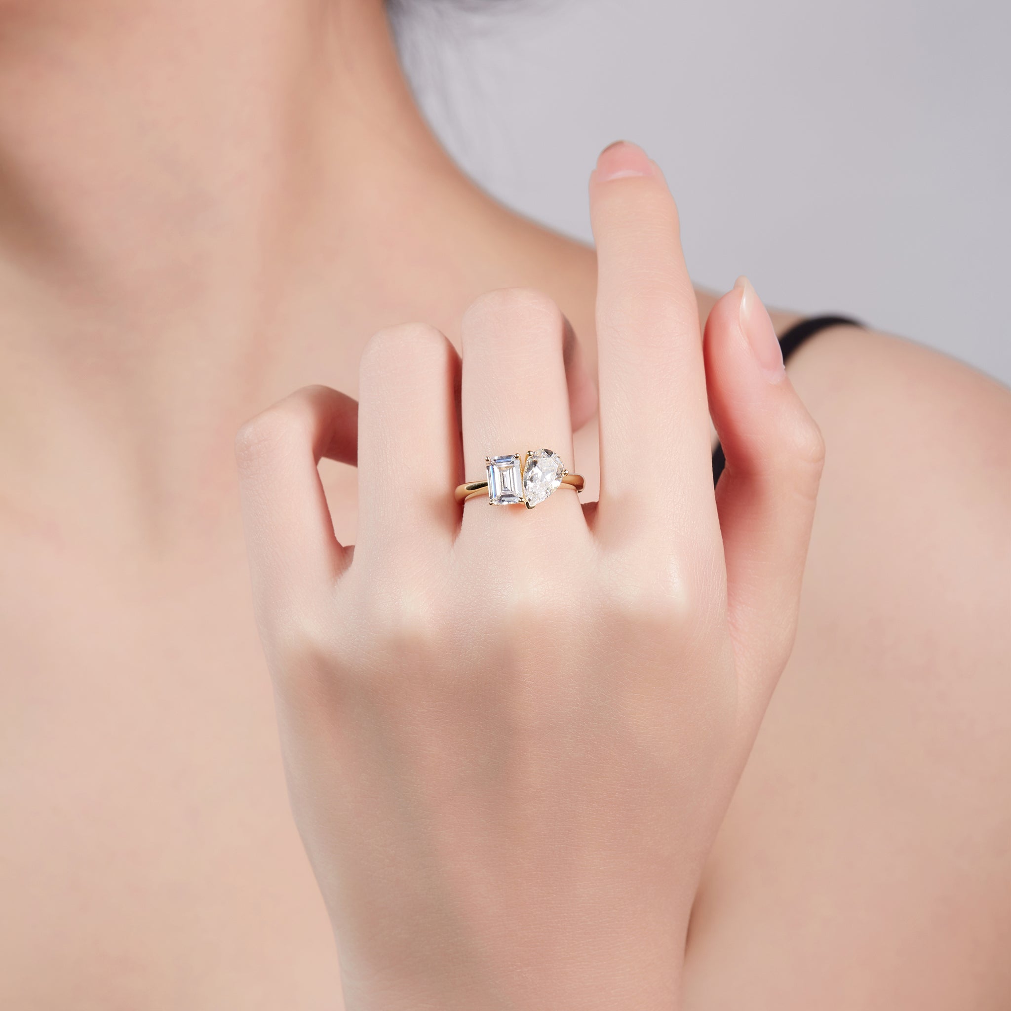 Toi Et Moi Preset 2ct Diamond Ring