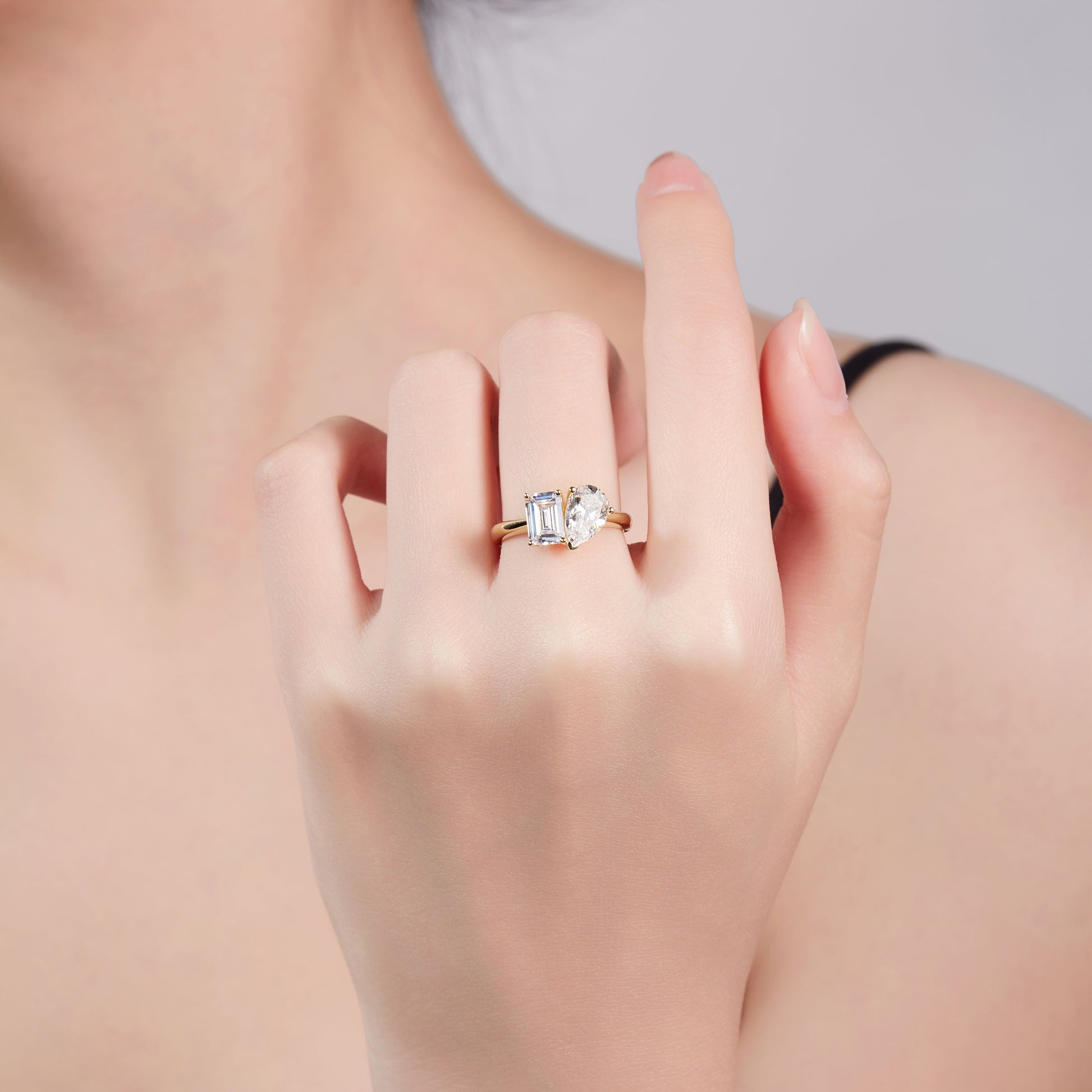 Toi Et Moi Preset 2ct Diamond Ring