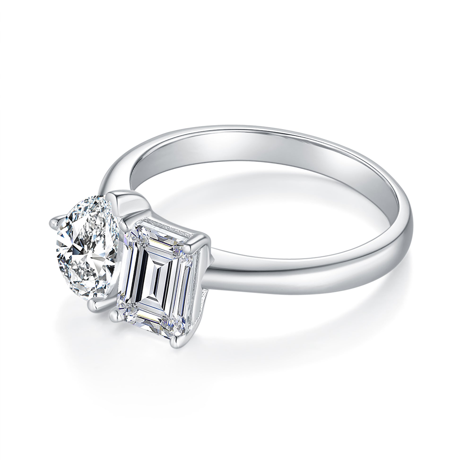 Toi Et Moi Preset 2ct Diamond Ring