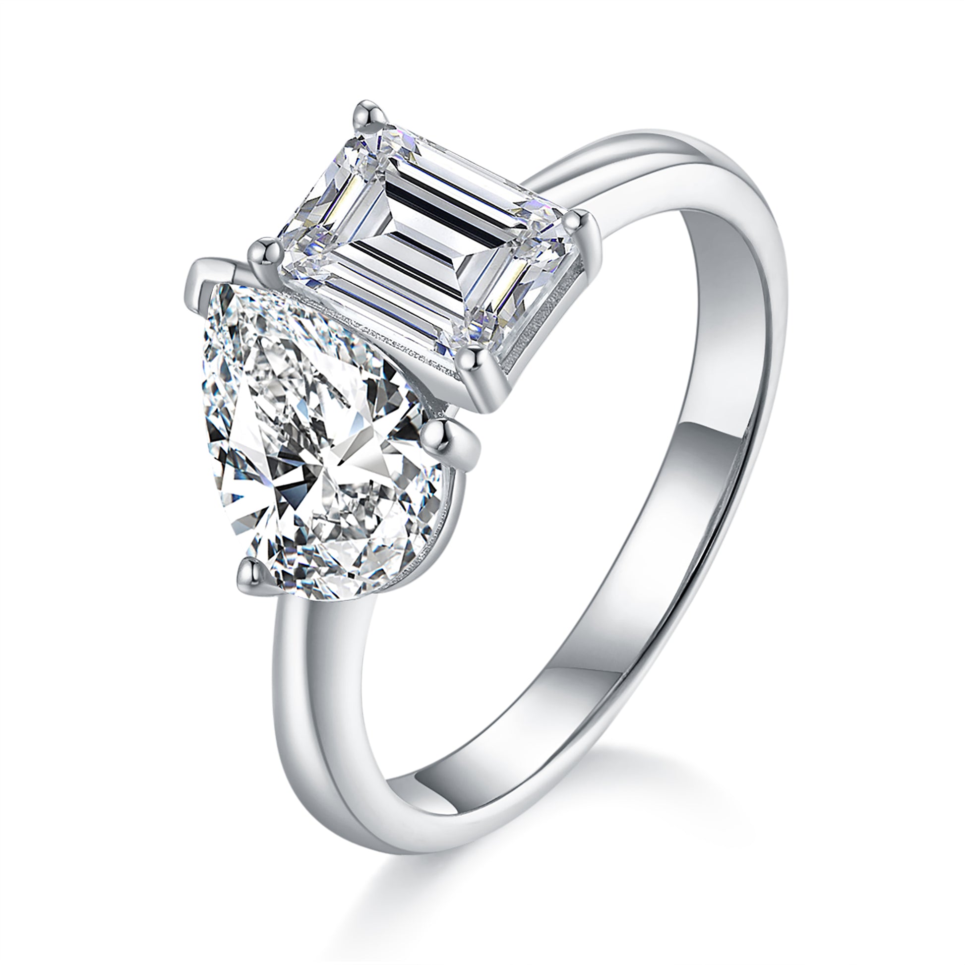 Toi Et Moi Preset 2ct Diamond Ring