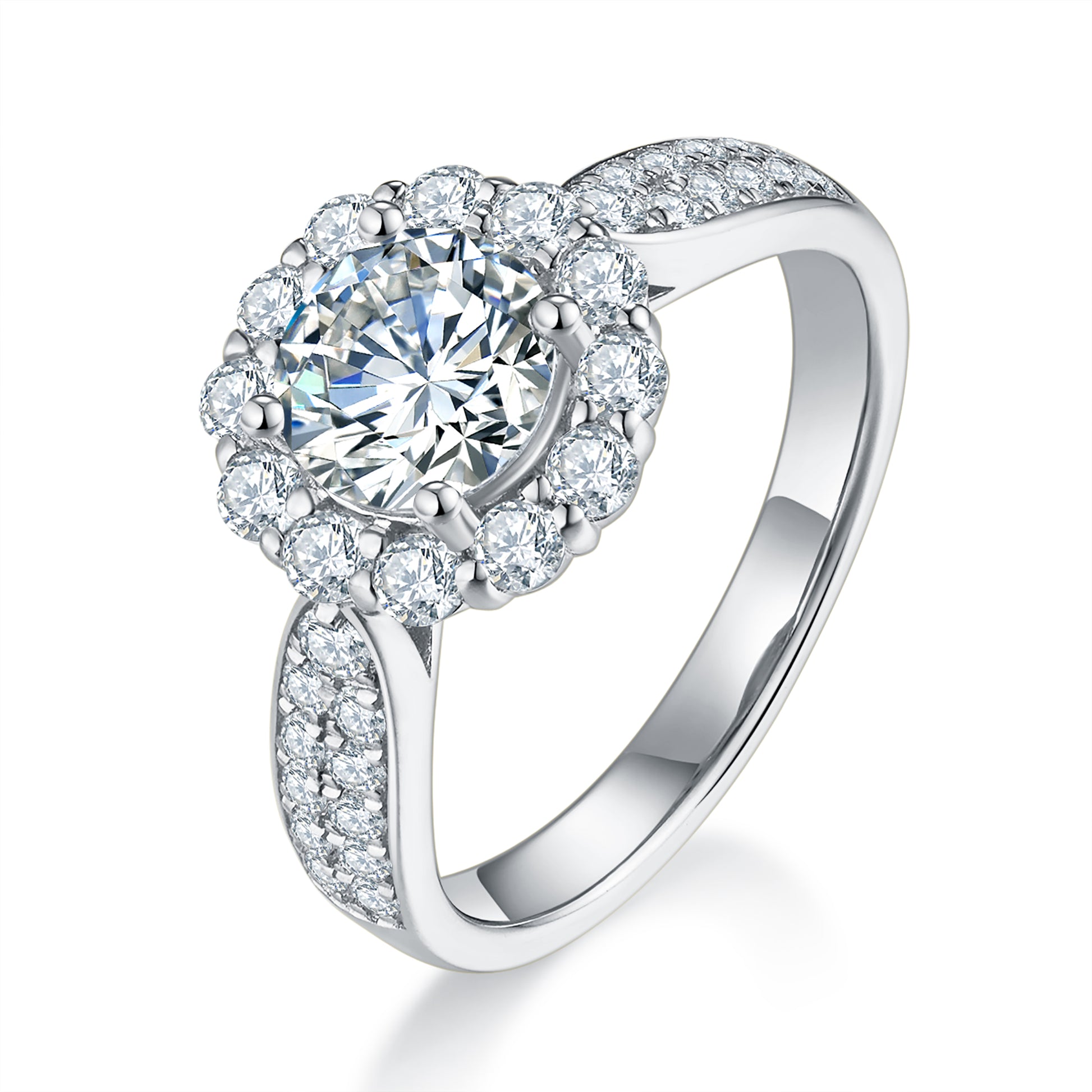 Stellar Halo Preset 1ct Diamond Ring