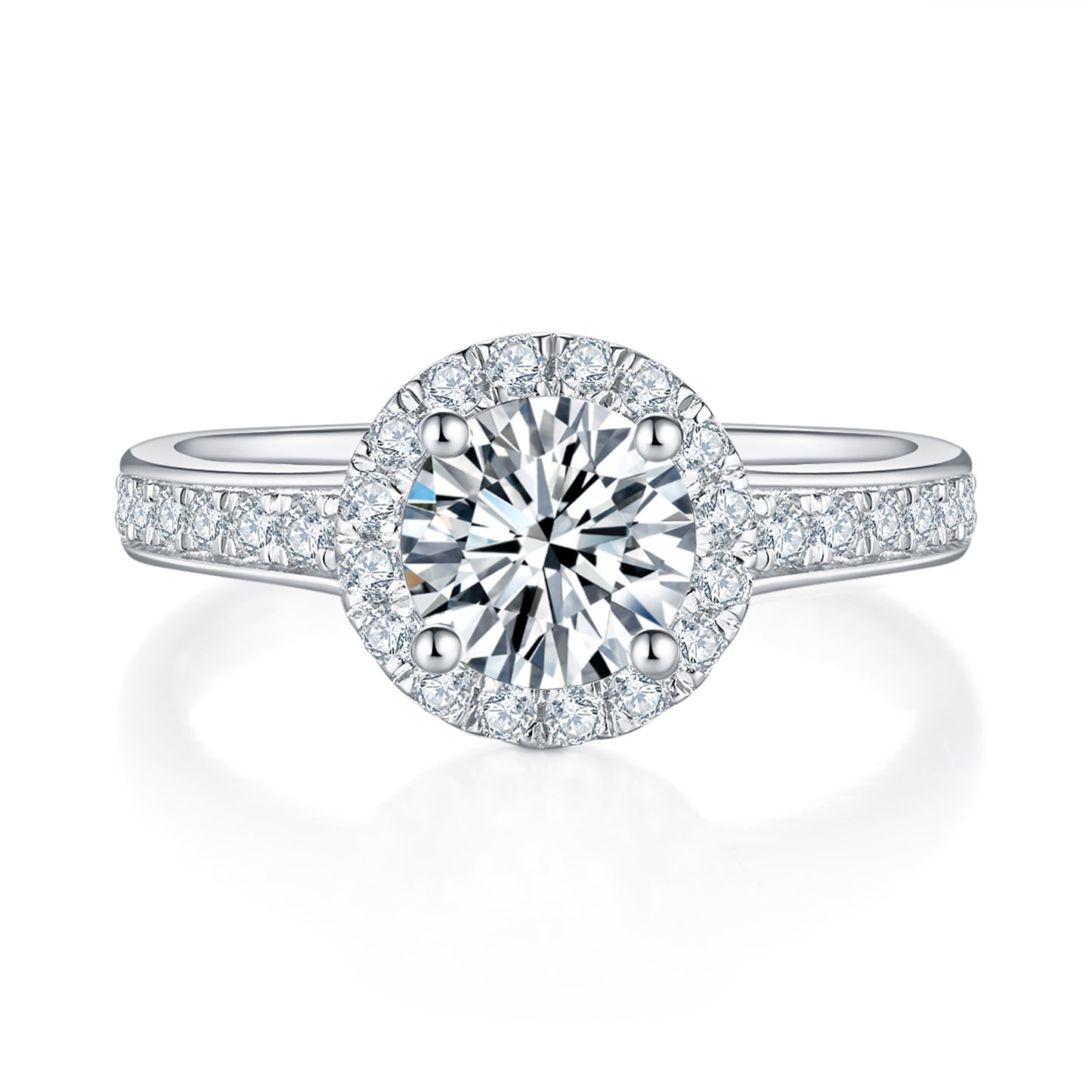 Classic Halo Diamond Ring