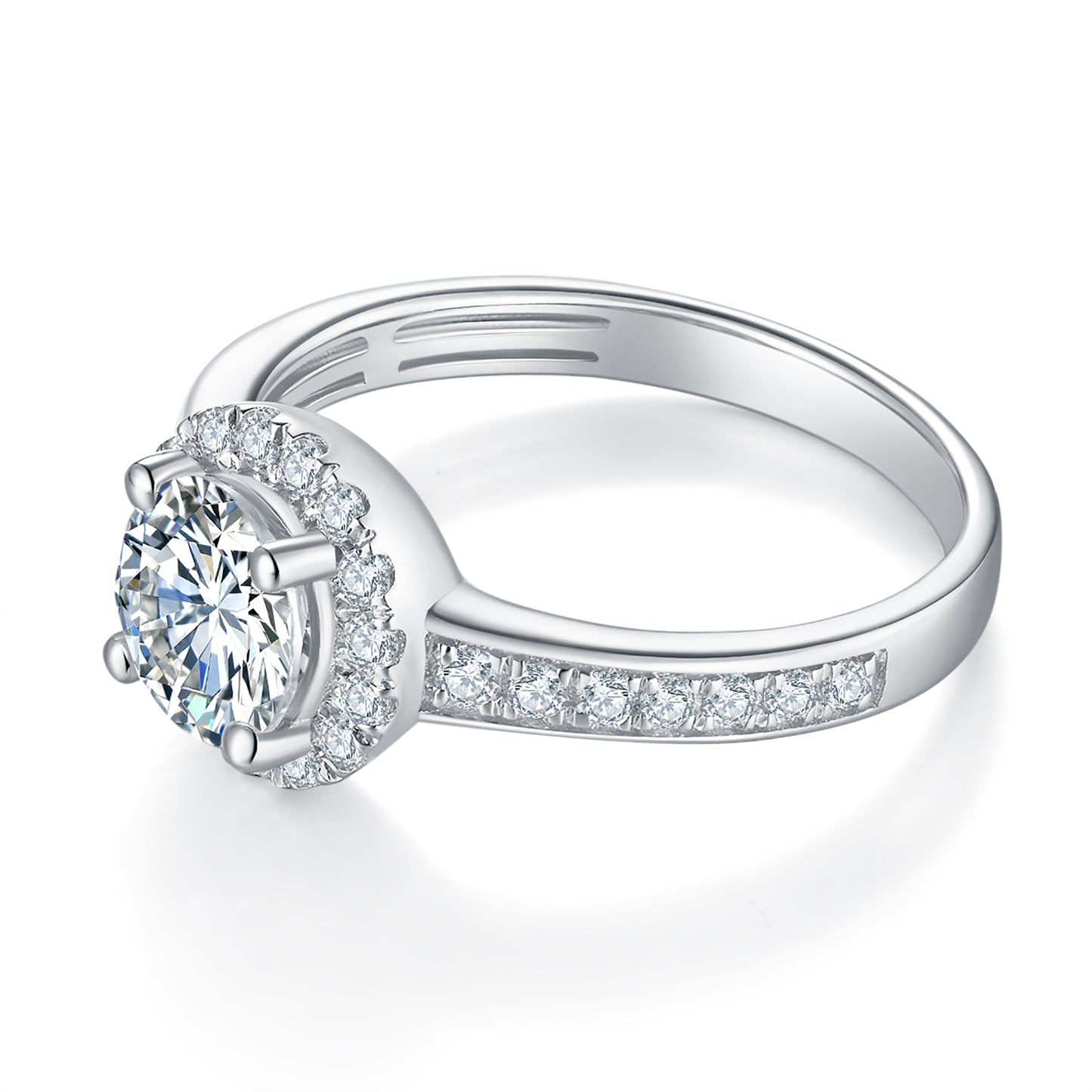 Classic Halo Diamond Ring