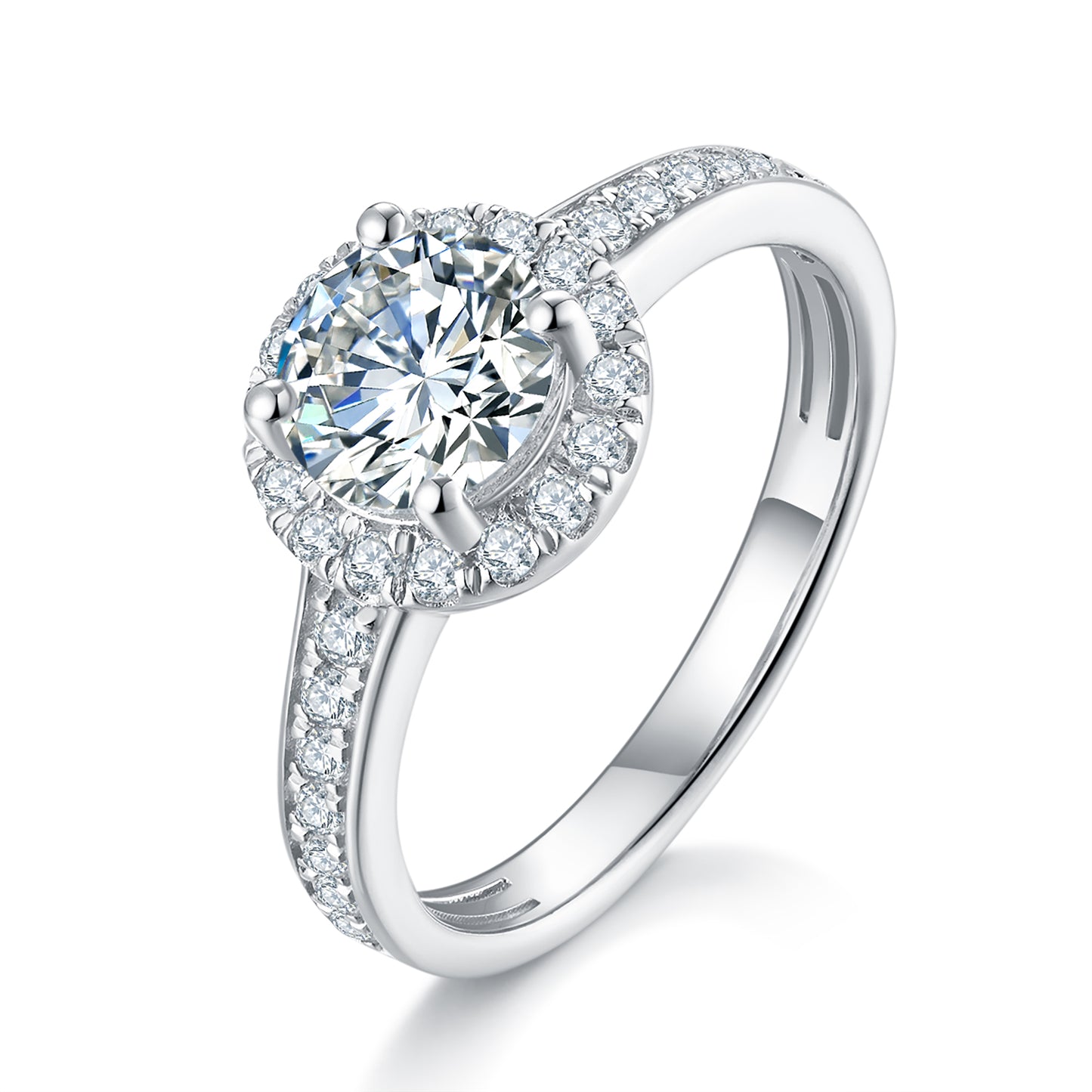 Classic Halo Diamond Ring