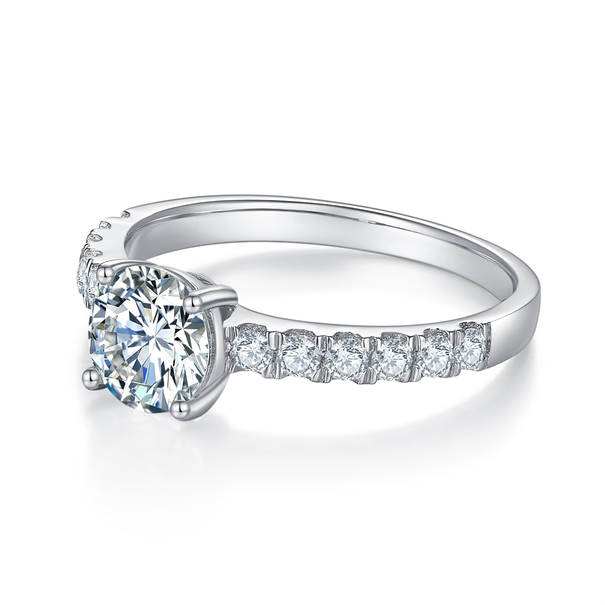 Classic Pave 1ct Preset Diamond Ring
