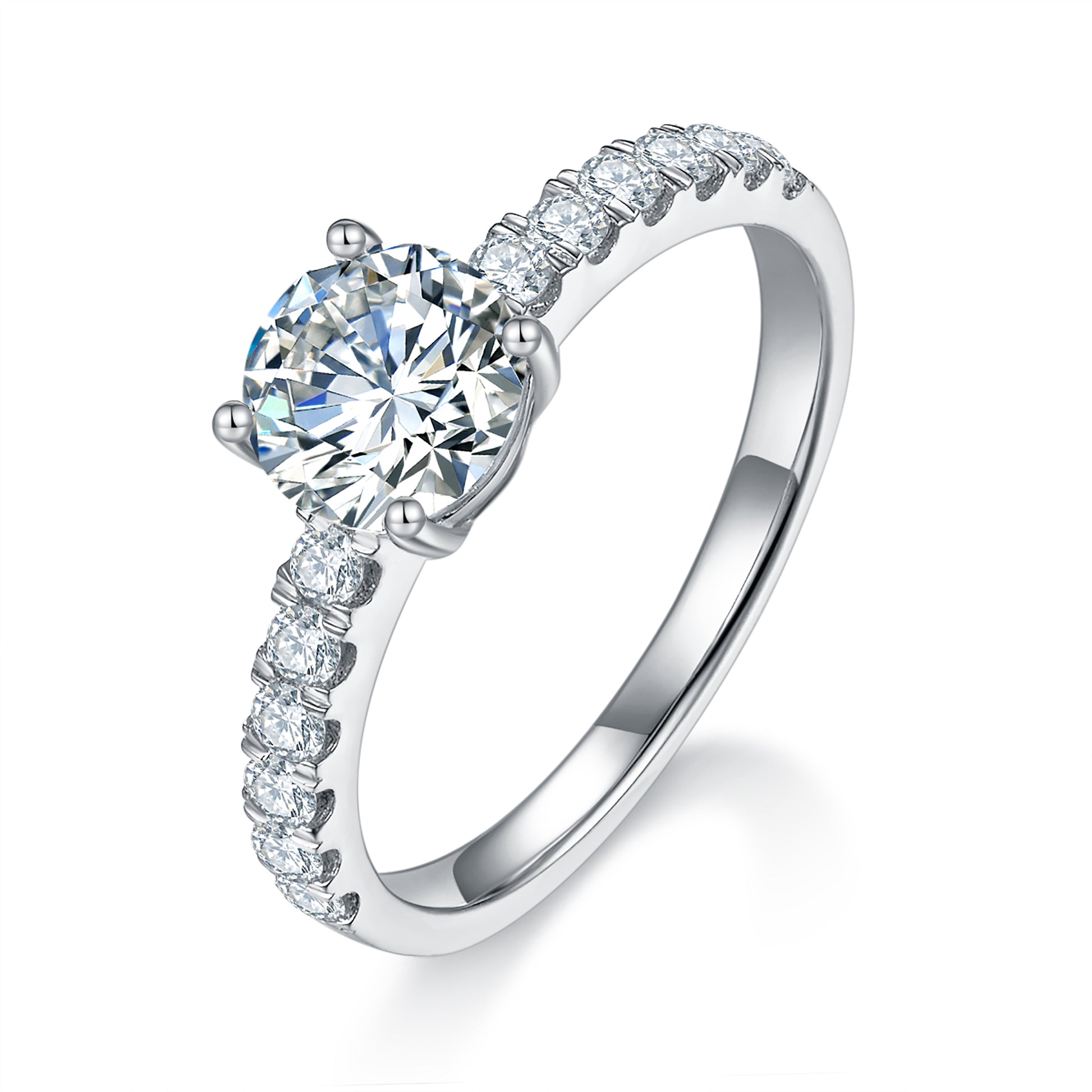 Classic Pave 1ct Preset Diamond Ring