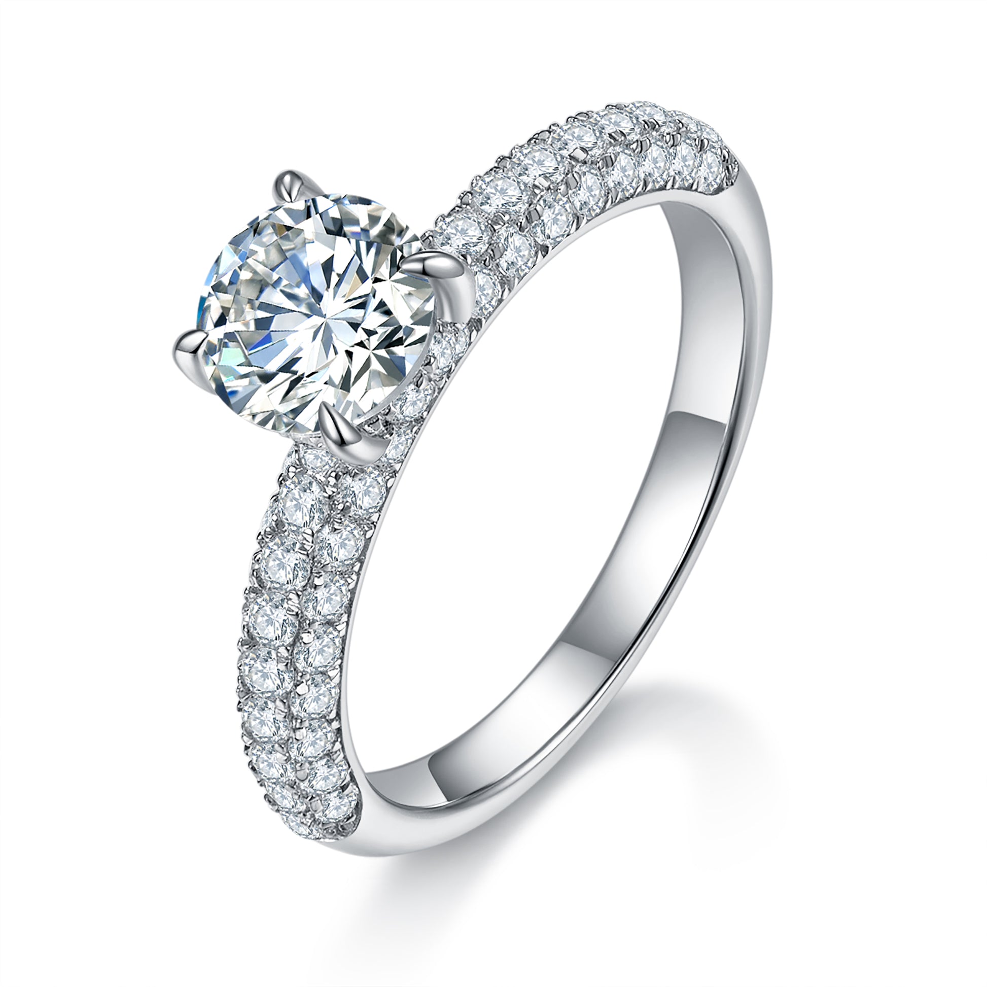 Everglow Hidden Halo 1ct Preset Diamond Ring