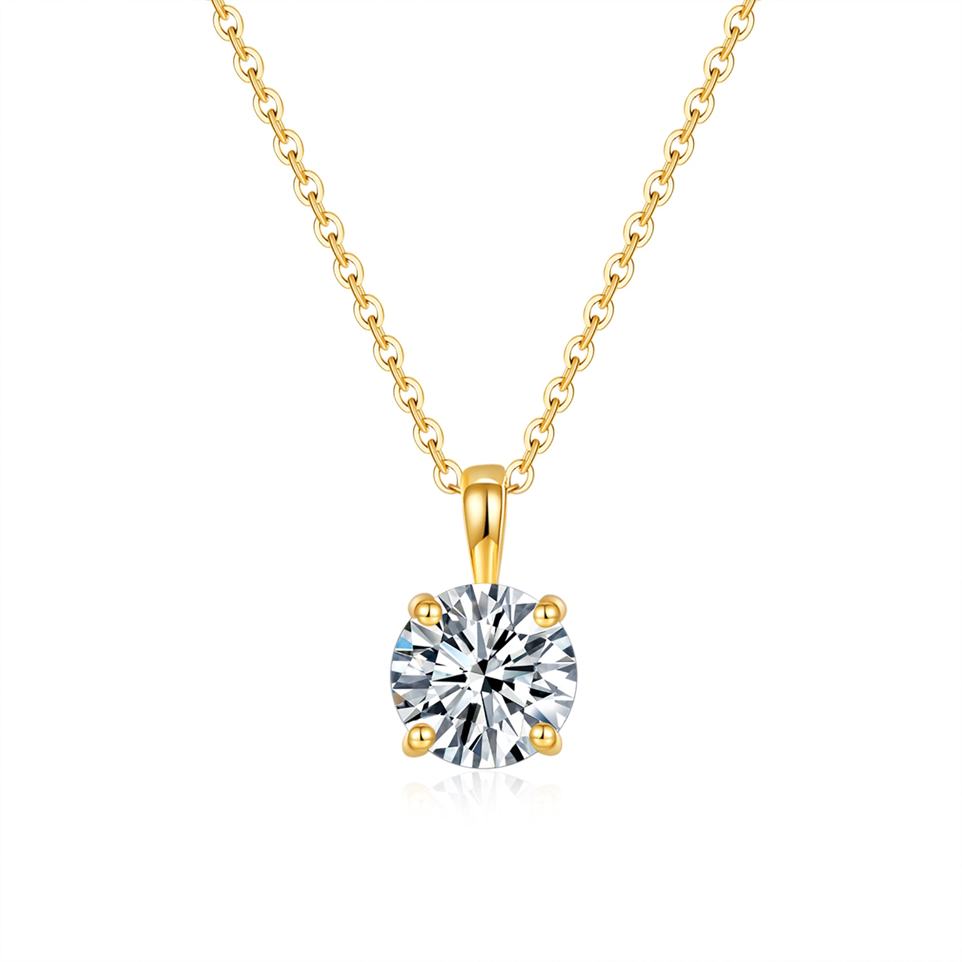 Classic Round Solitaire Diamond Pendant
