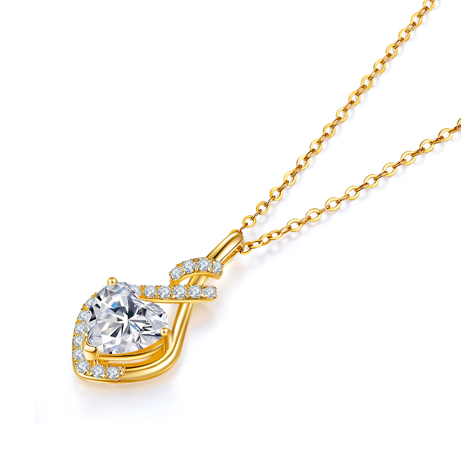 Heart Infinity Diamond Pendant