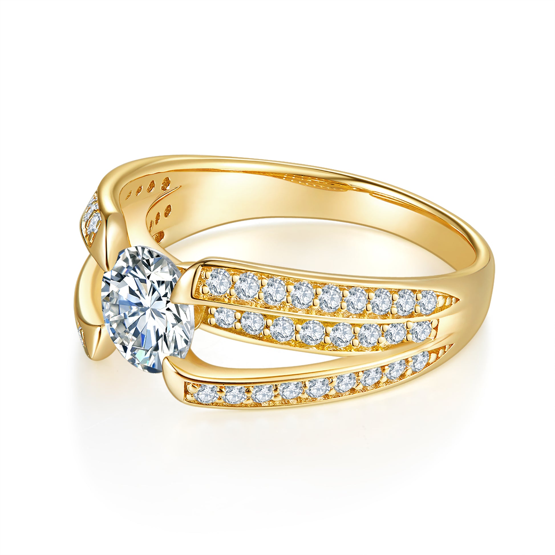 Infinity Pave Preset 1ct Diamond Ring