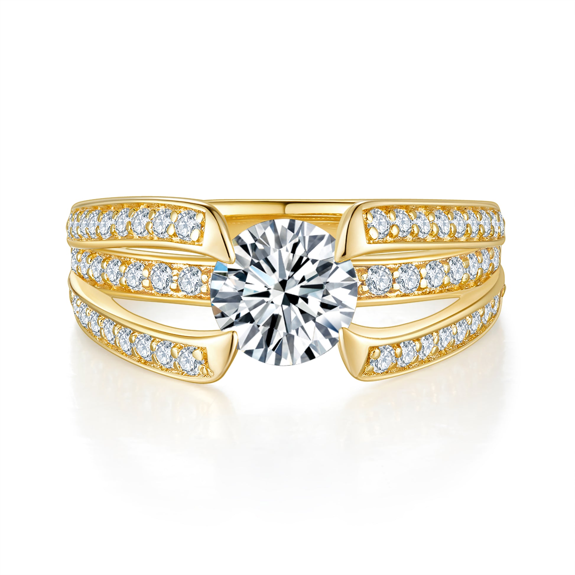 Infinity Pave Preset 1ct Diamond Ring