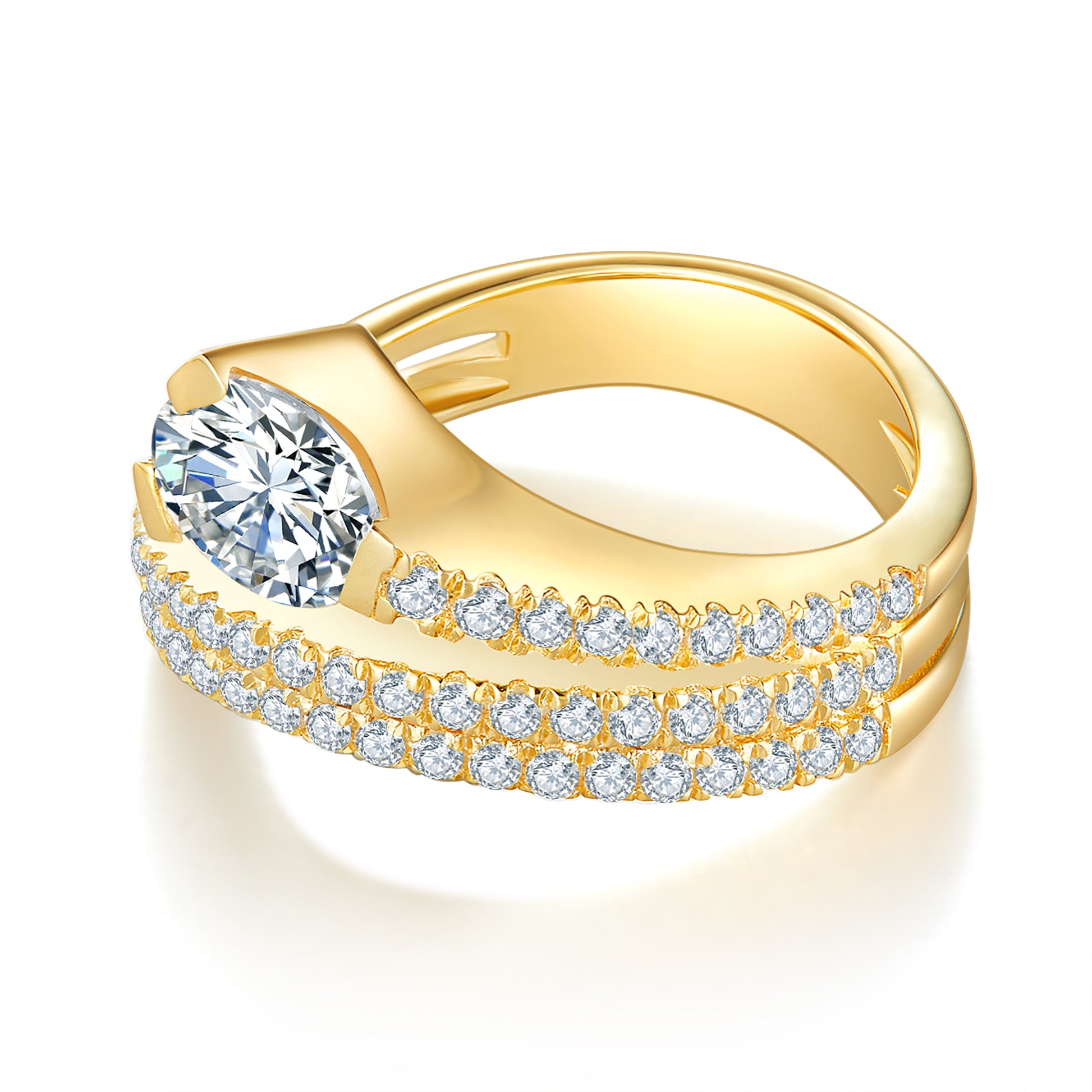 Feather Preset 1ct Diamond Ring