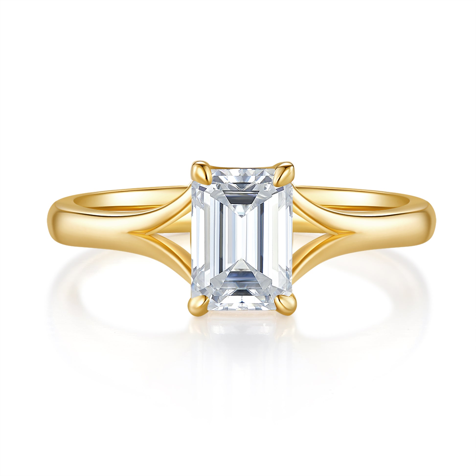 Carina Emerald Solitaire Preset 1ct Diamond Ring